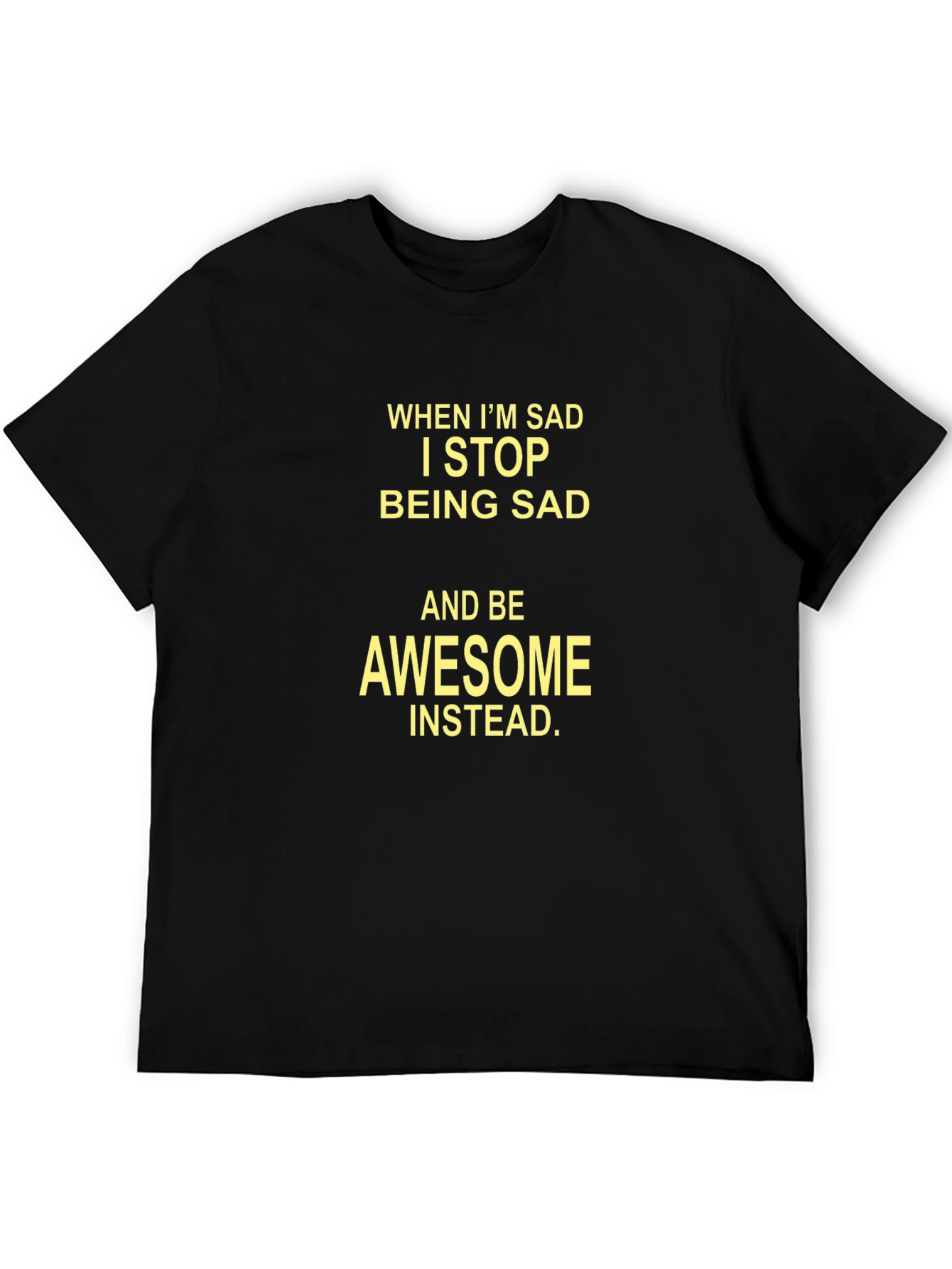 Awesome Instead T-Shirt - Mens Black Tee