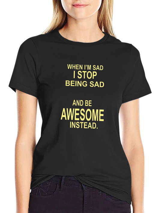 Awesome Instead T-Shirt - Mens Black Tee