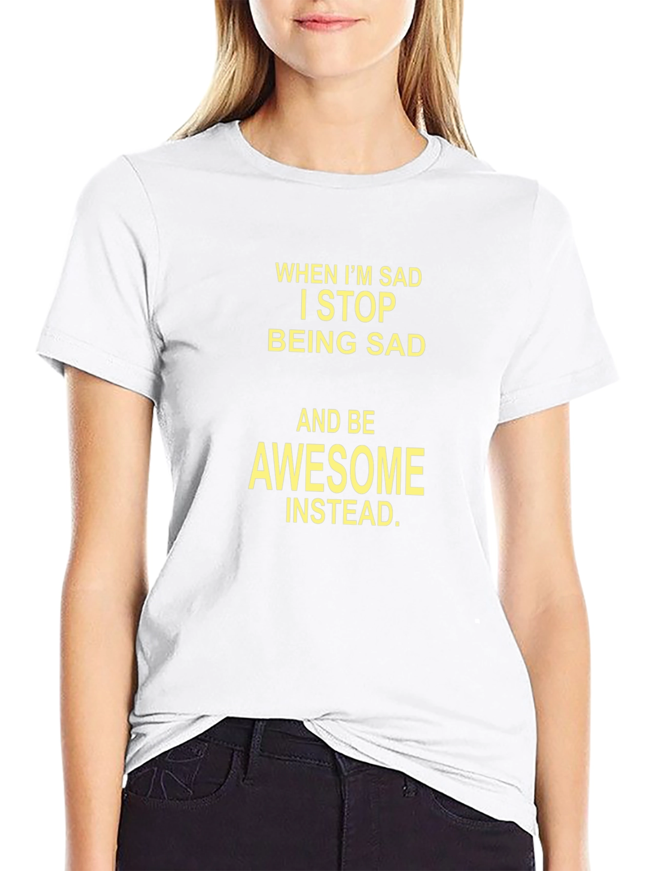 Awesome Instead T-Shirt - Mens Black Tee