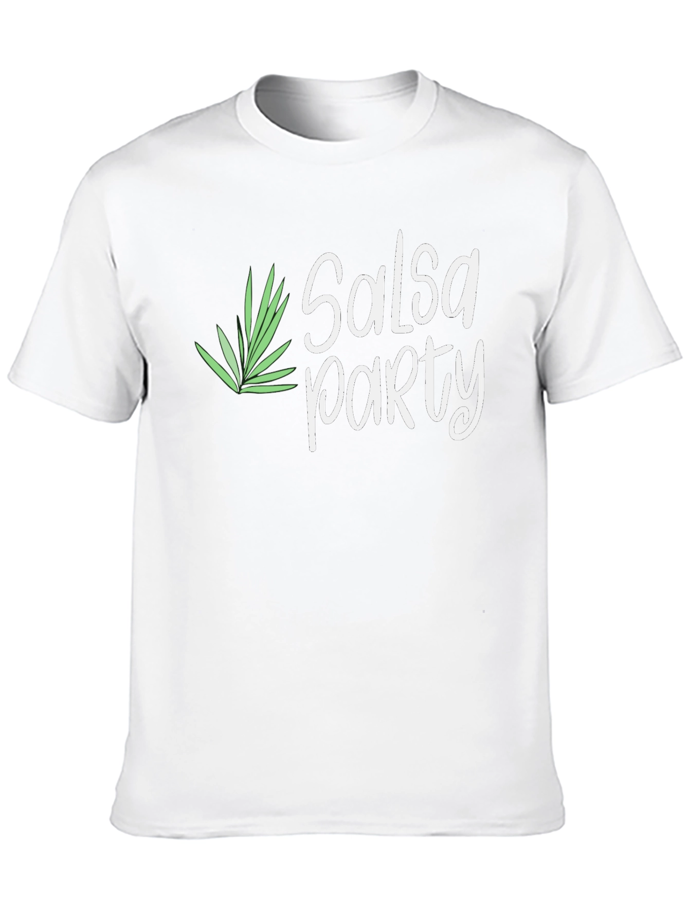 Salsa Party Graphic Tee - Black Cotton T-Shirt