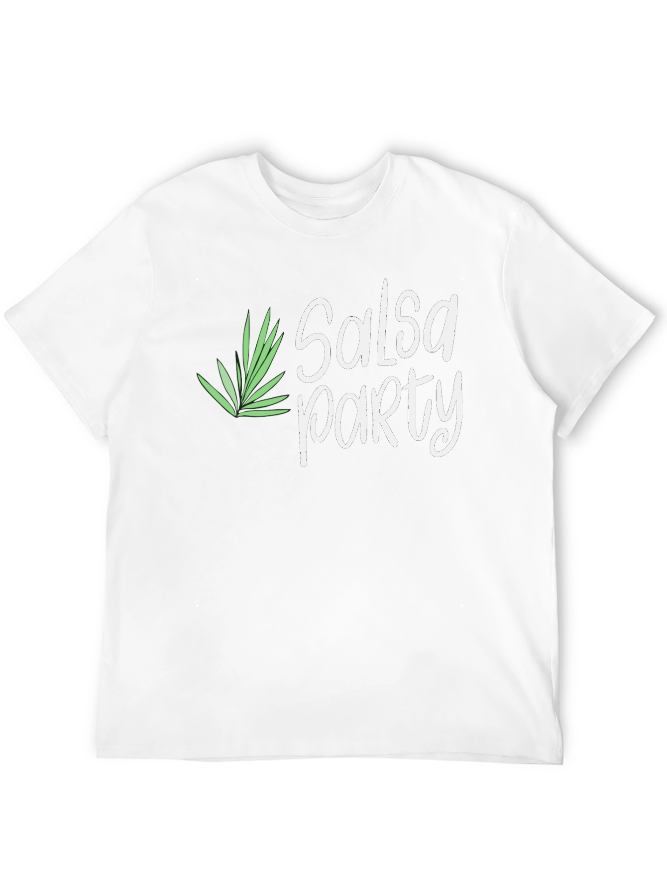 Salsa Party Graphic Tee - Black Cotton T-Shirt