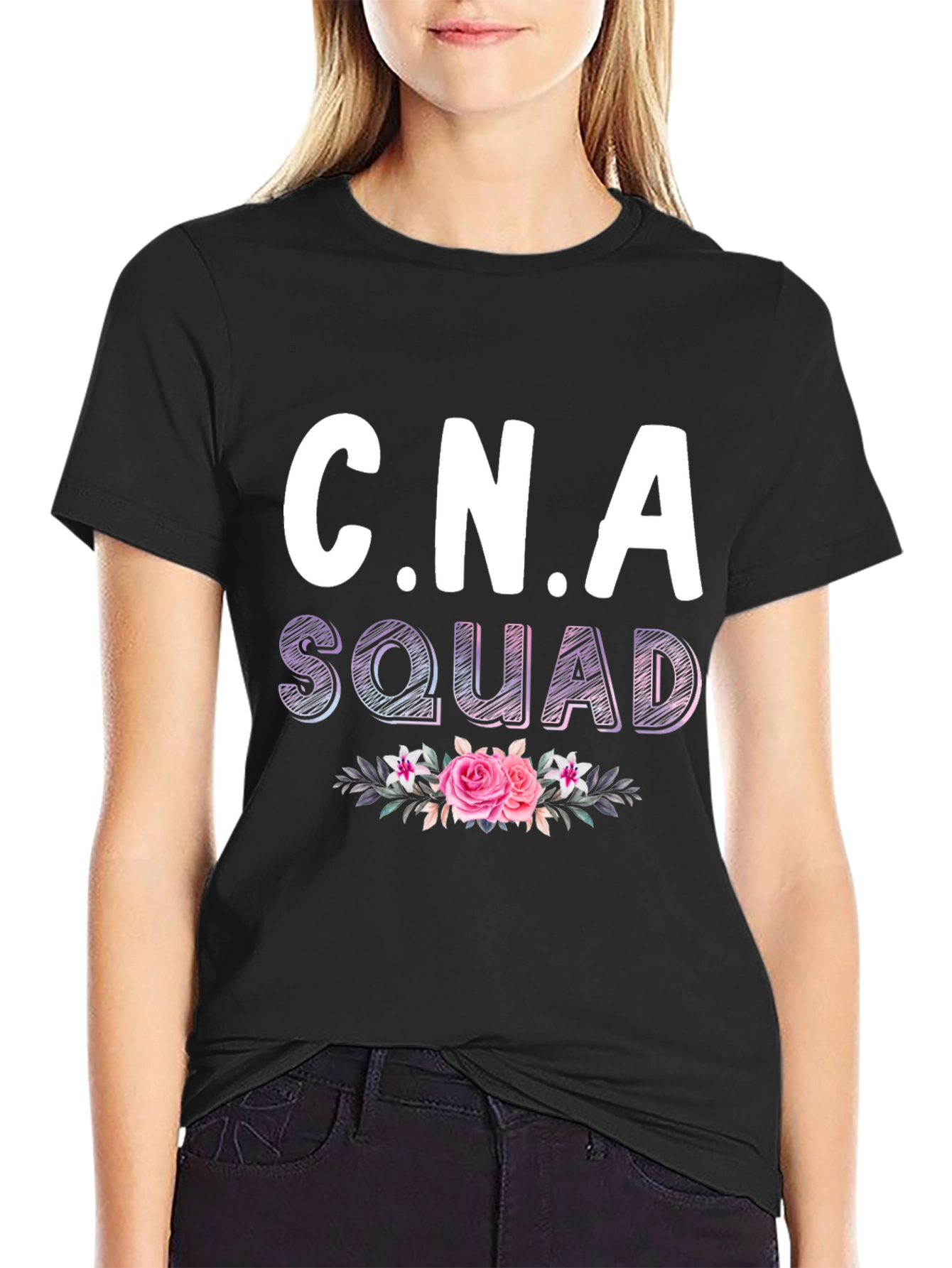 CNA Squad Floral T-Shirt