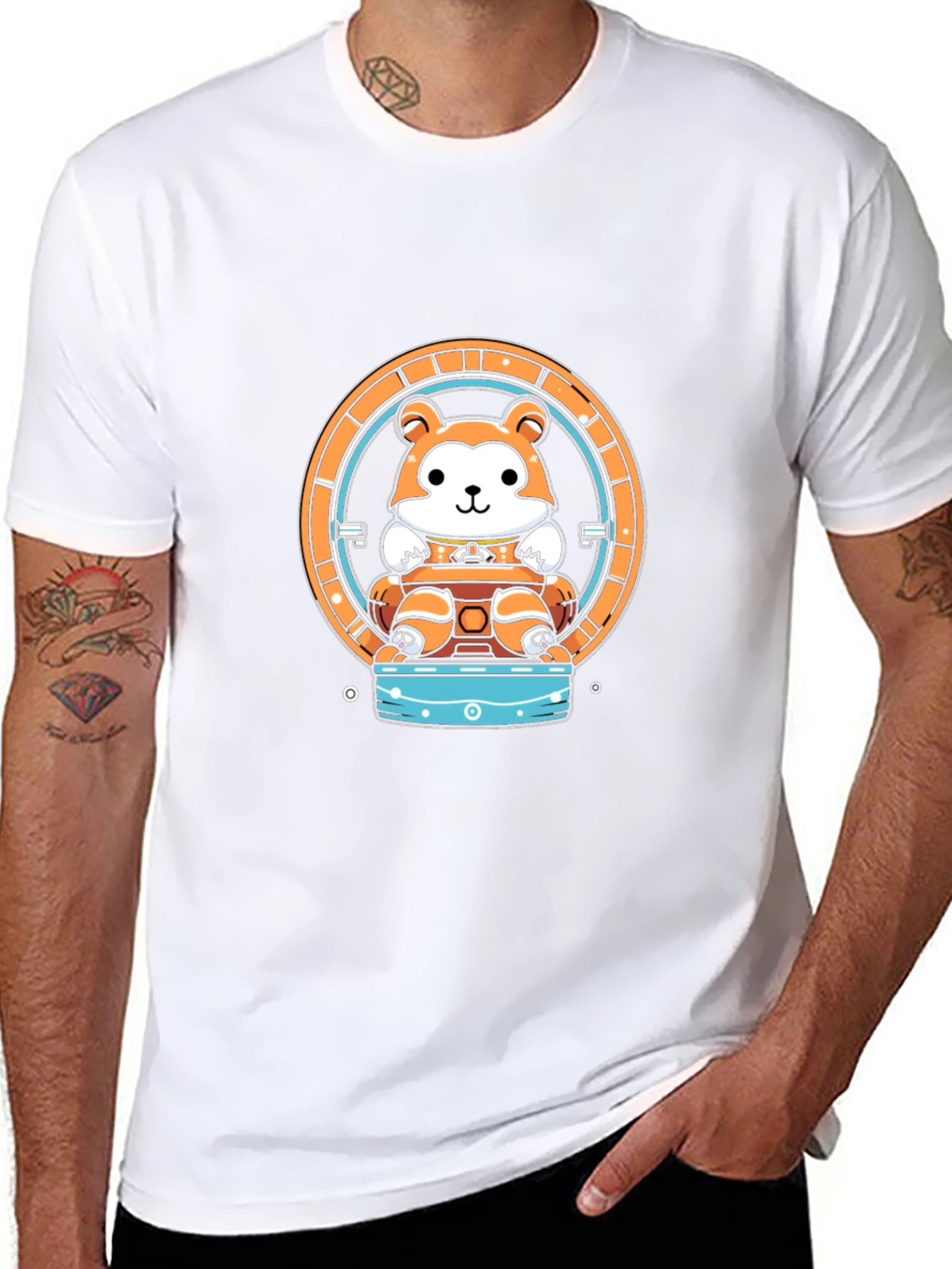 Hamster Wheel Graphic Tee - Unique Design