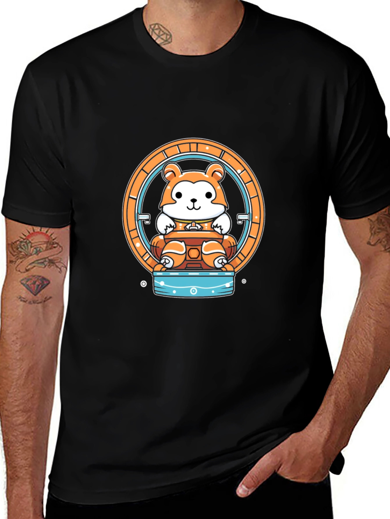 Hamster Wheel Graphic Tee - Unique Design