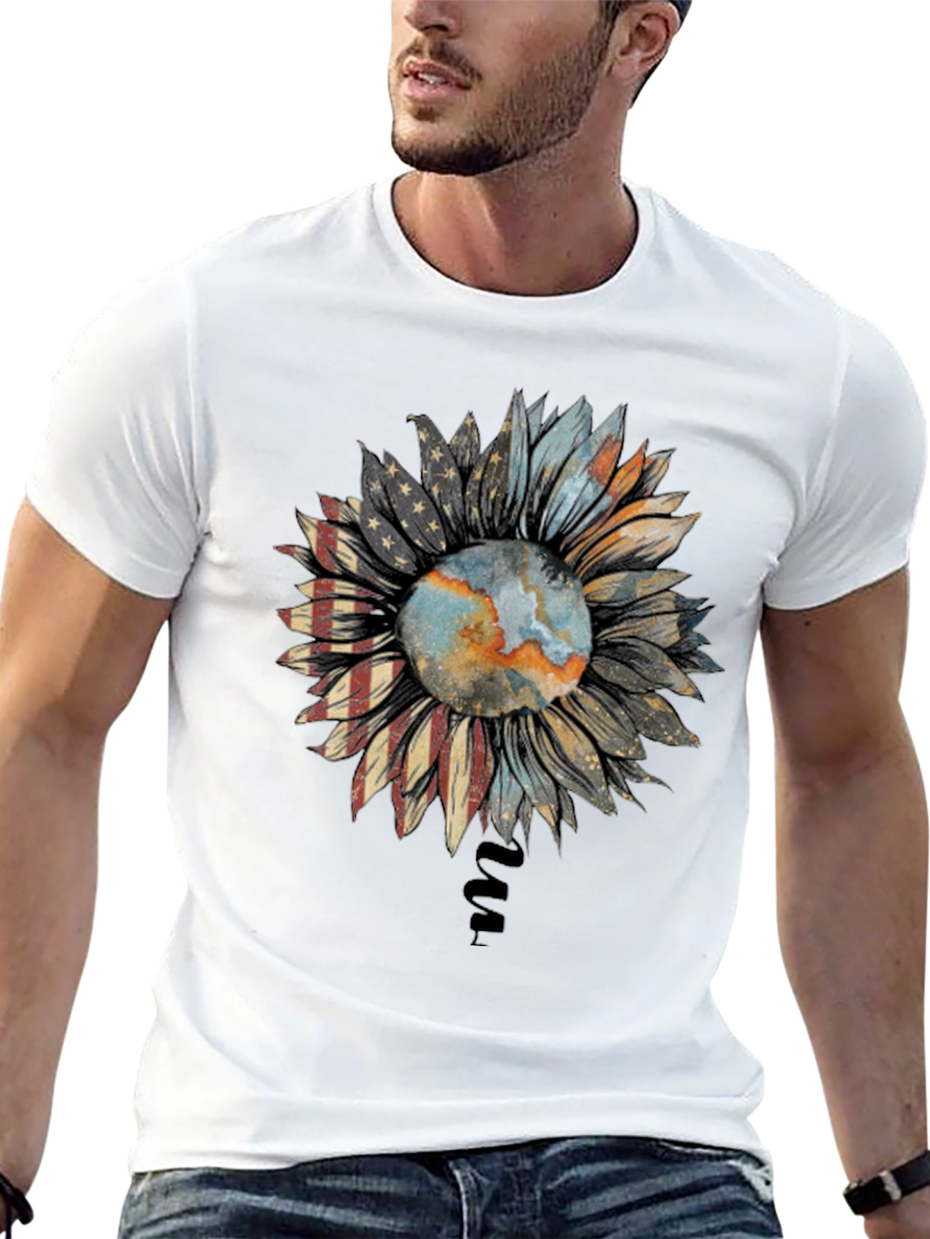 Sunflower Earth Flag T-Shirt
