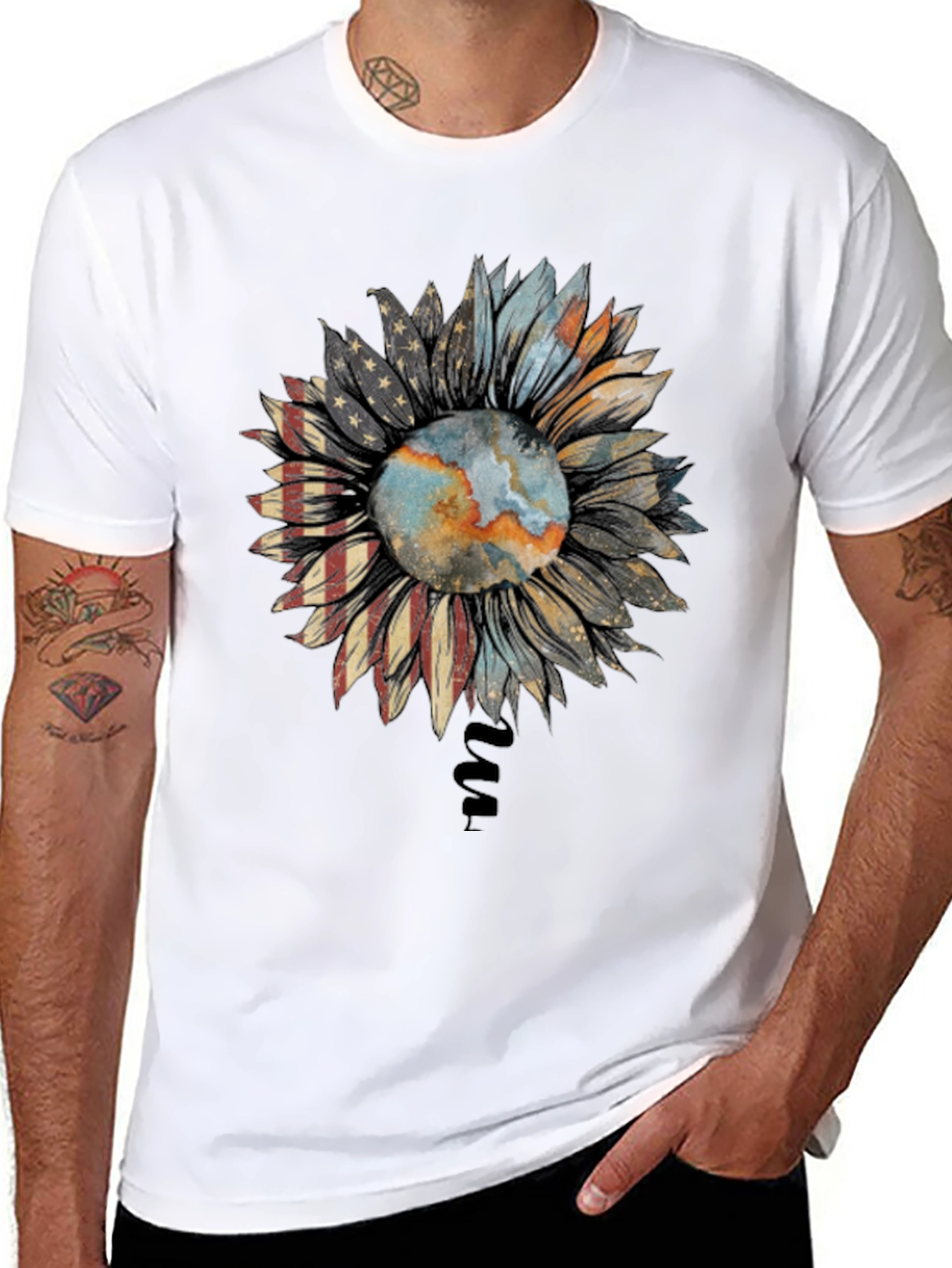 Sunflower Earth Flag T-Shirt