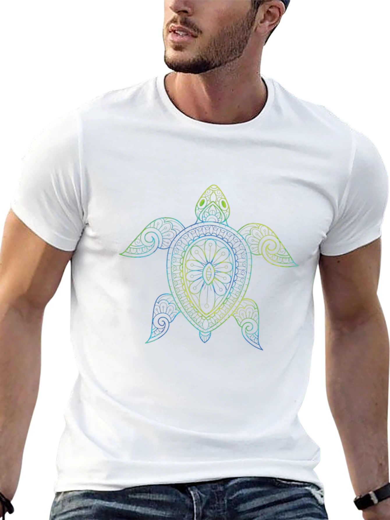 Turtle Graphic Black T-Shirt