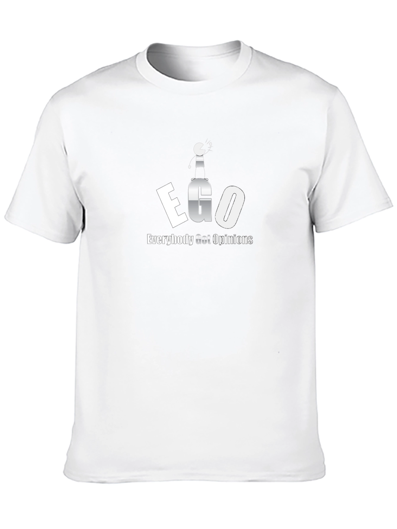 EGO Everybody Get Opinions Graphic T-Shirt