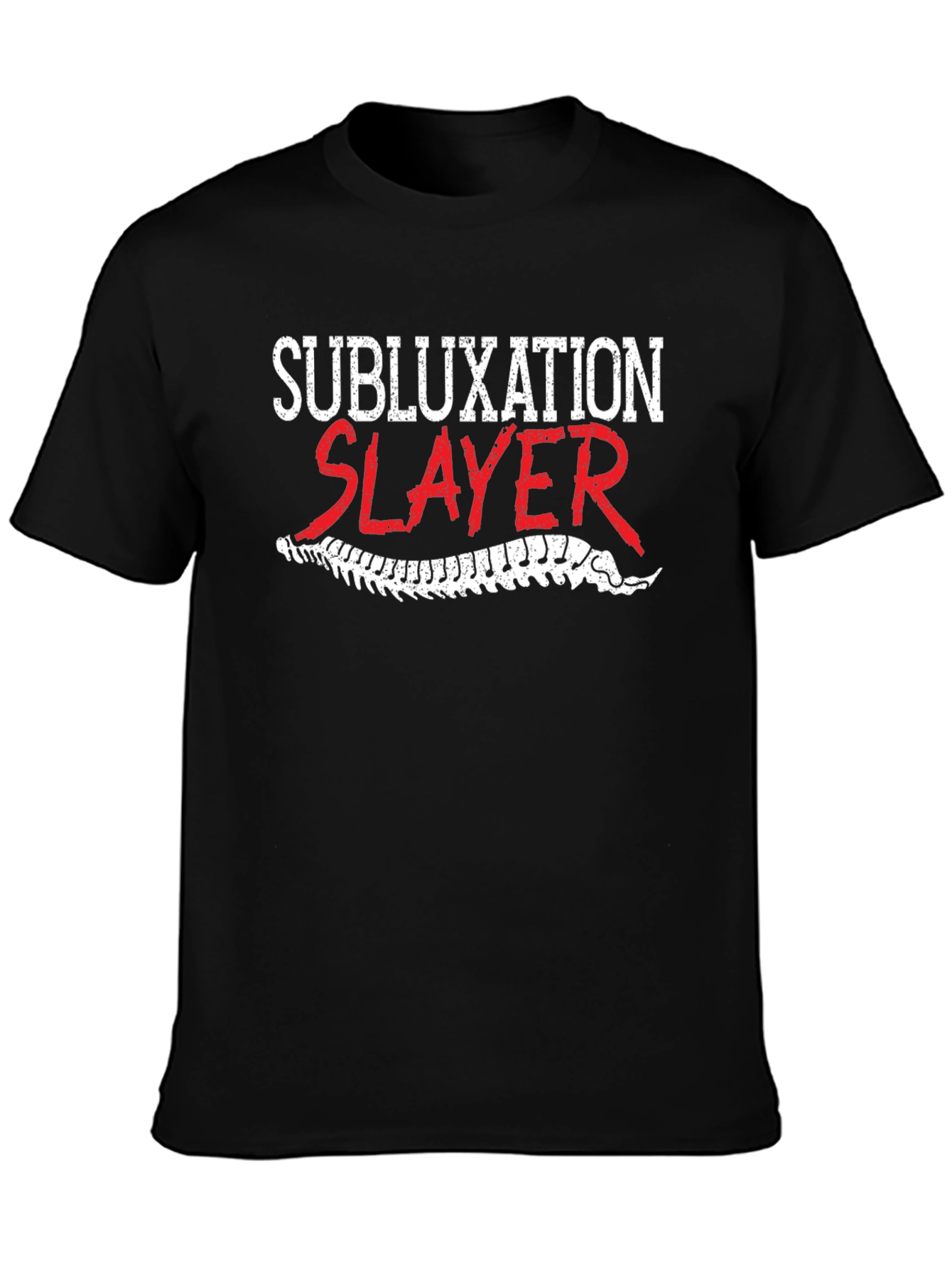 Subluxation Slayer T-Shirt - Chiropractic Humor Tee
