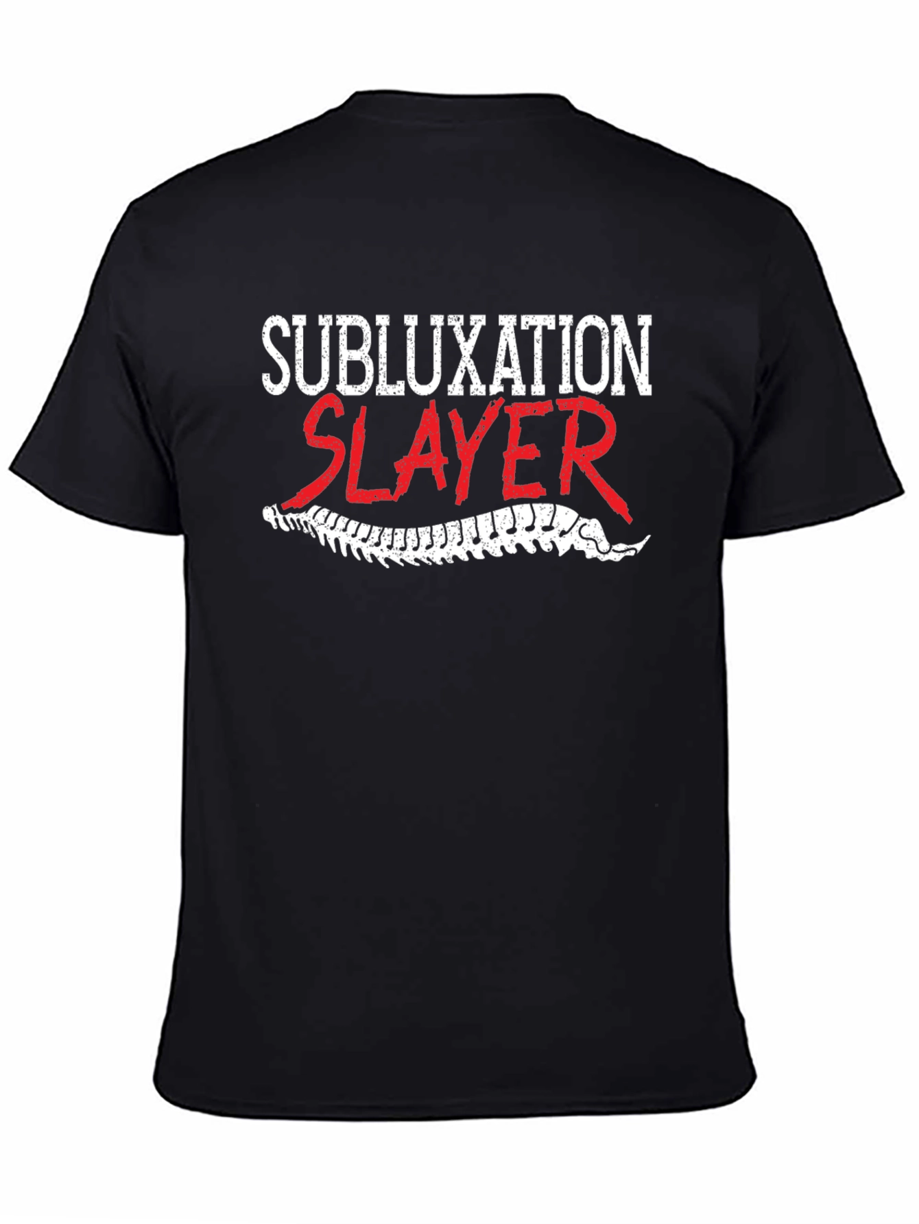 Subluxation Slayer T-Shirt - Chiropractic Humor Tee