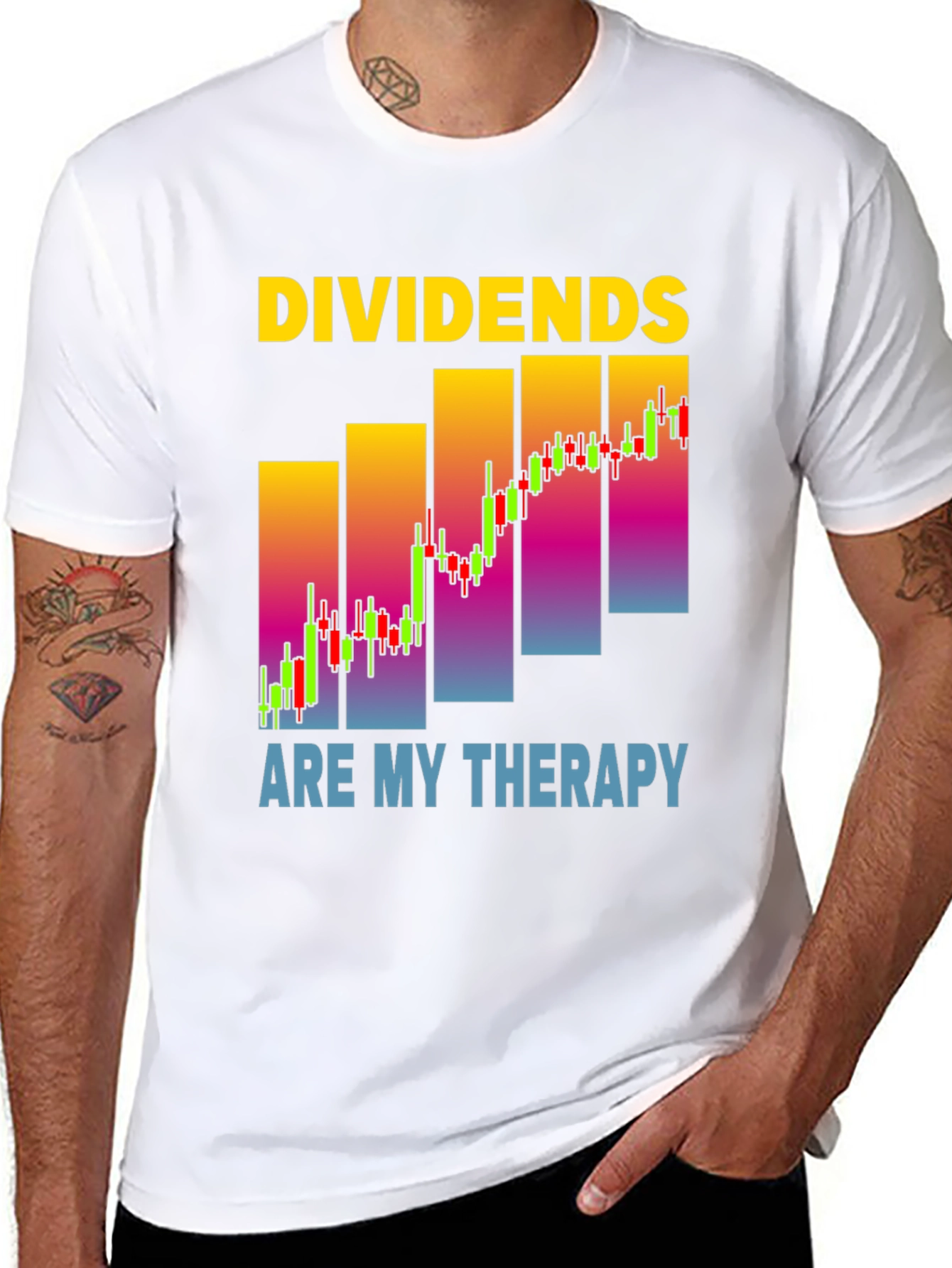 Dividends Are My Therapy Stock Market T-Shirt