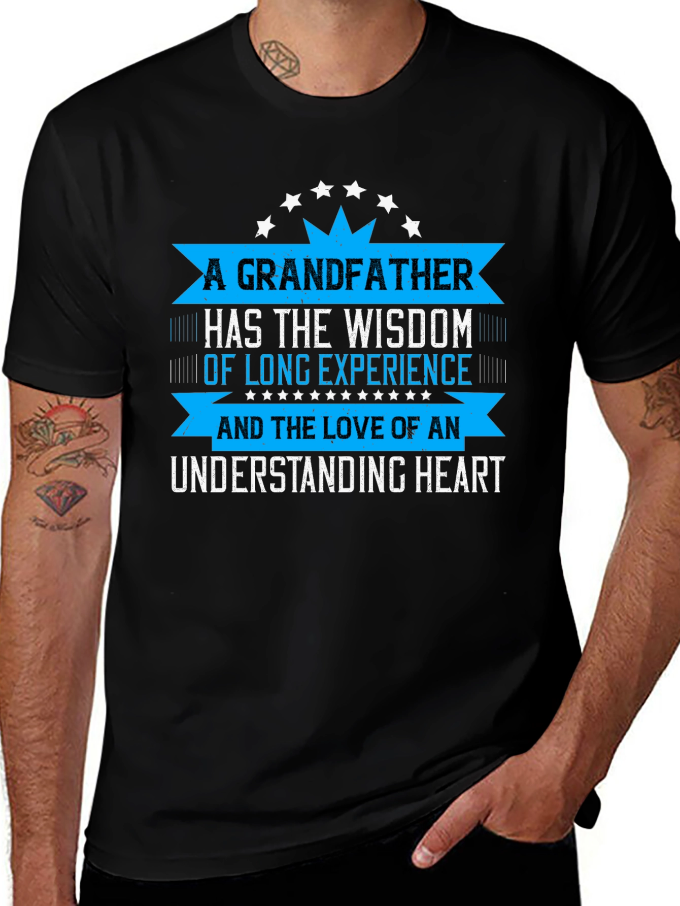 Grandfather Wisdom & Love Graphic T-Shirt