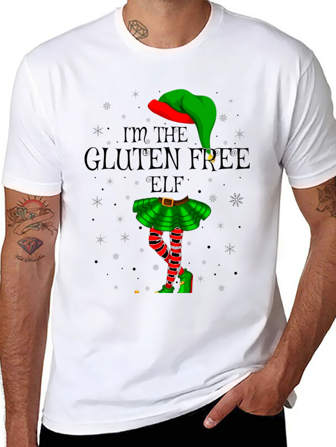 Gluten Free Elf Christmas T-Shirt