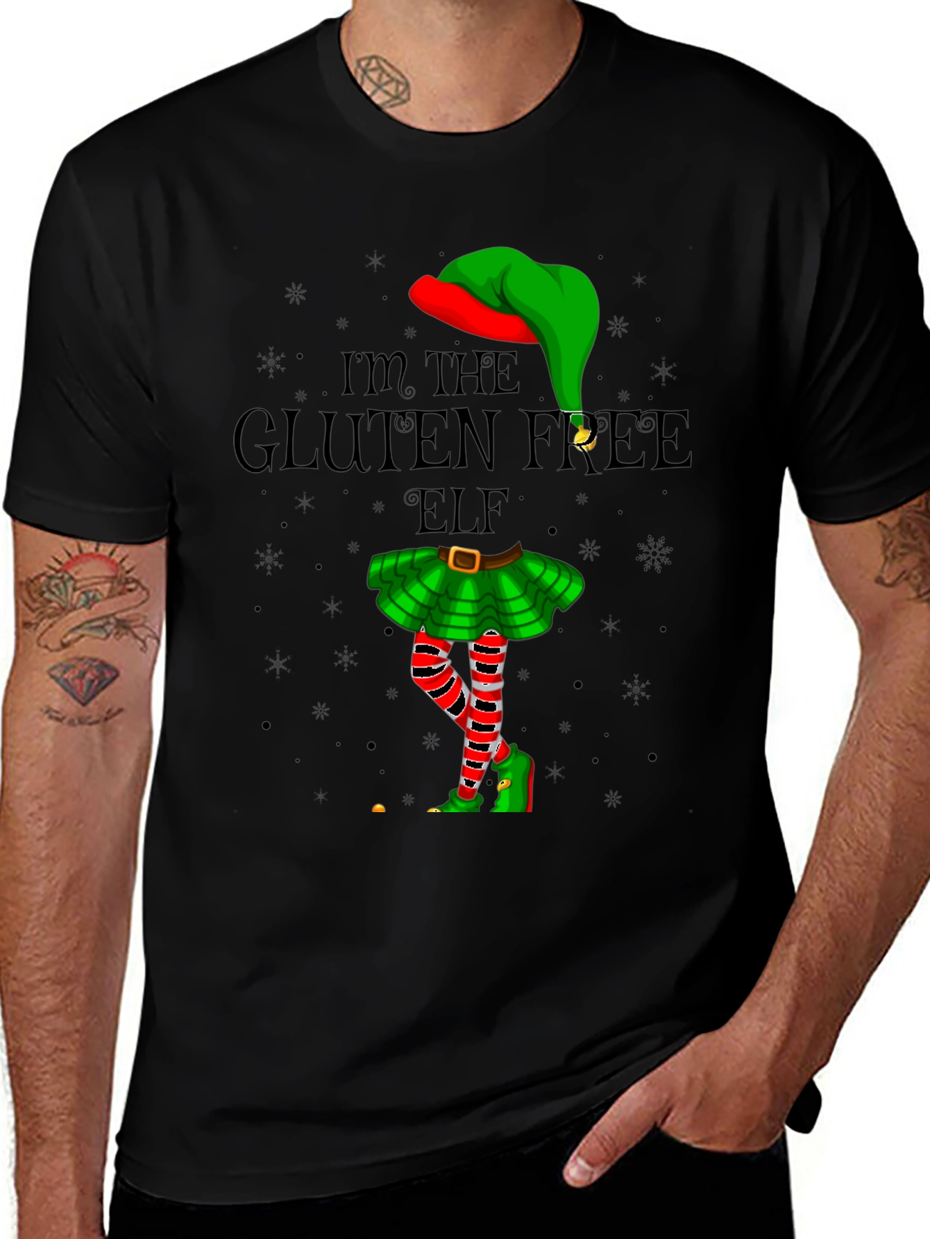 Gluten Free Elf Christmas T-Shirt