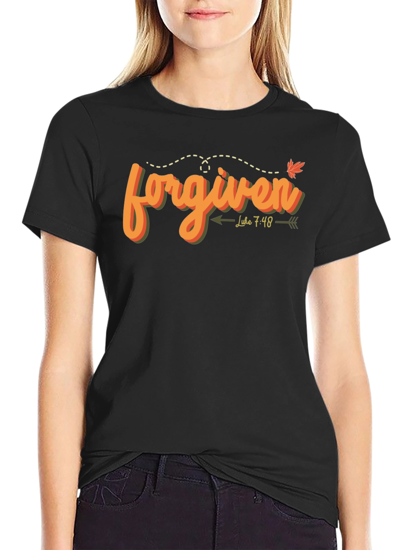 Forgiven Luke 7:48 Graphic Tee