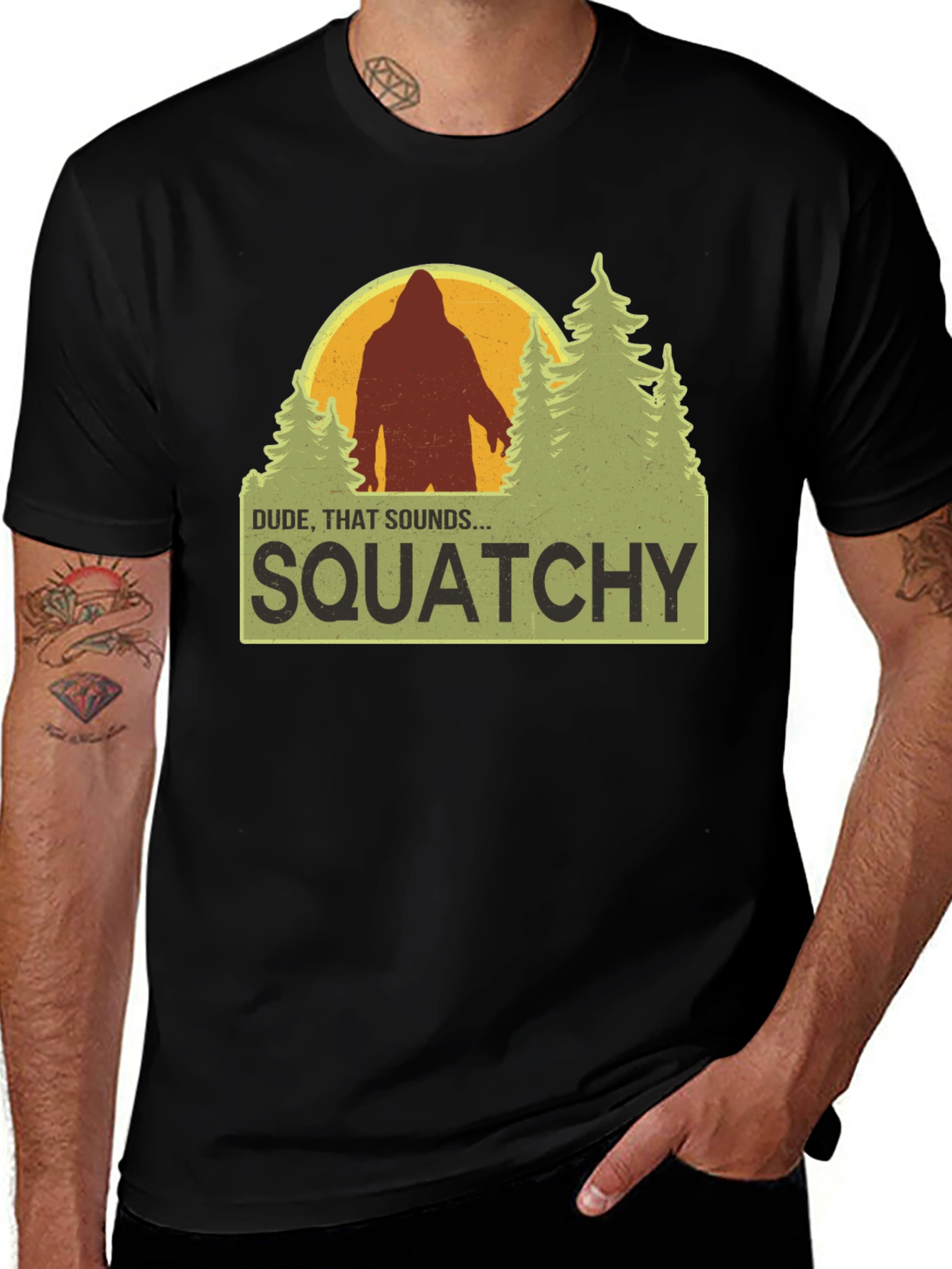 Squatchy T-Shirt Bigfoot Humor Tee