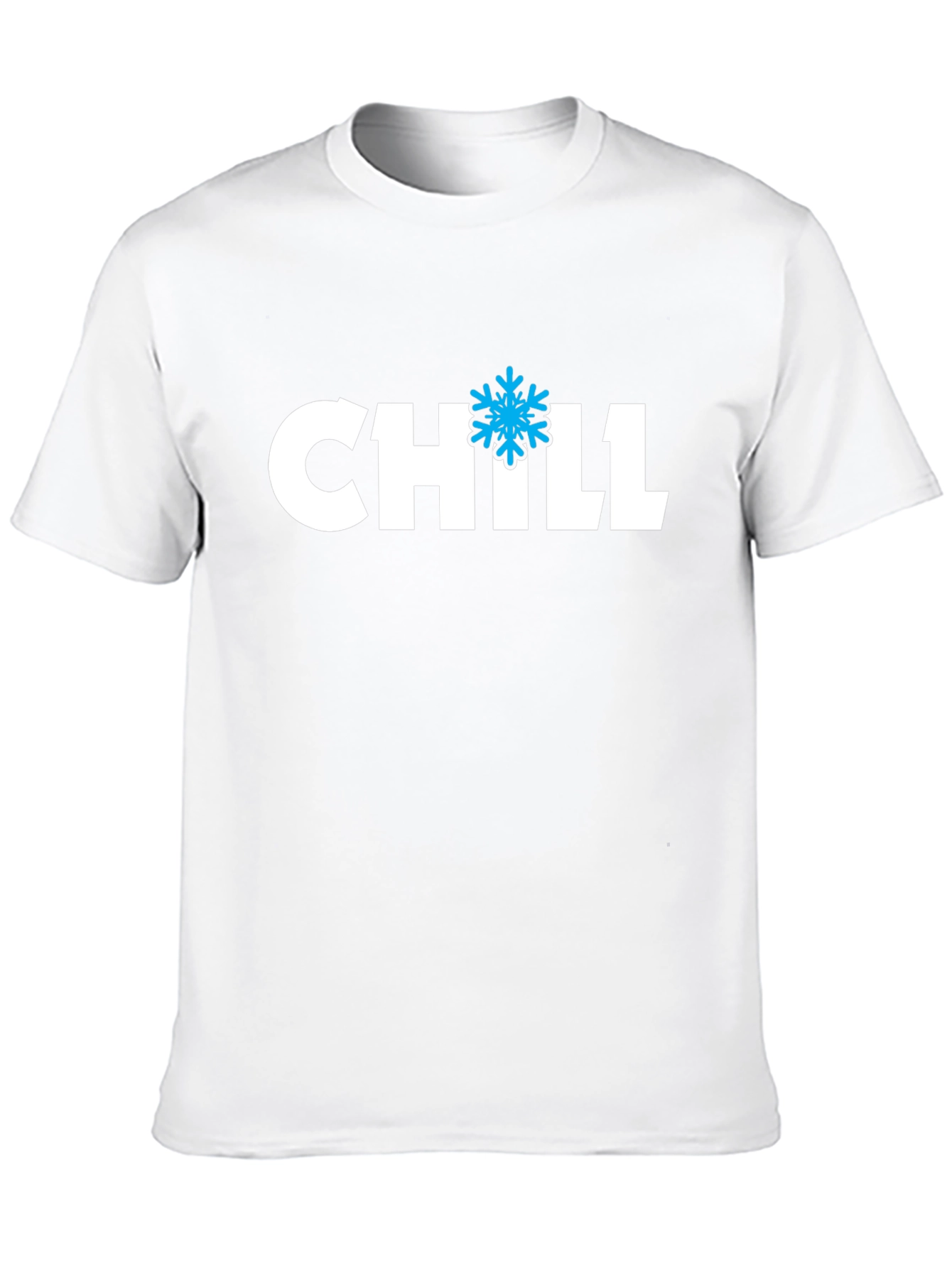 Chill Snowflake Graphic Black T-Shirt