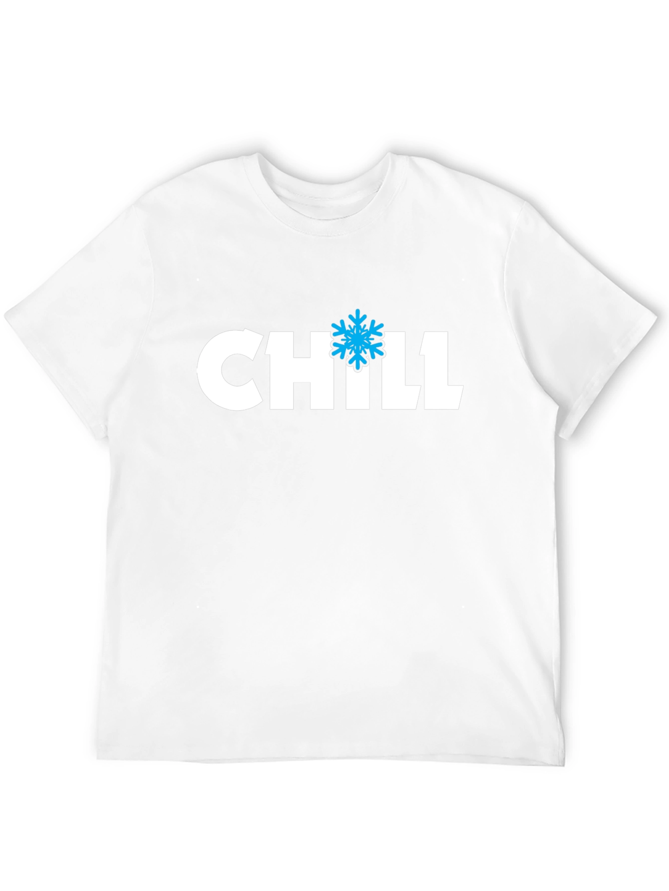 Chill Snowflake Graphic Black T-Shirt