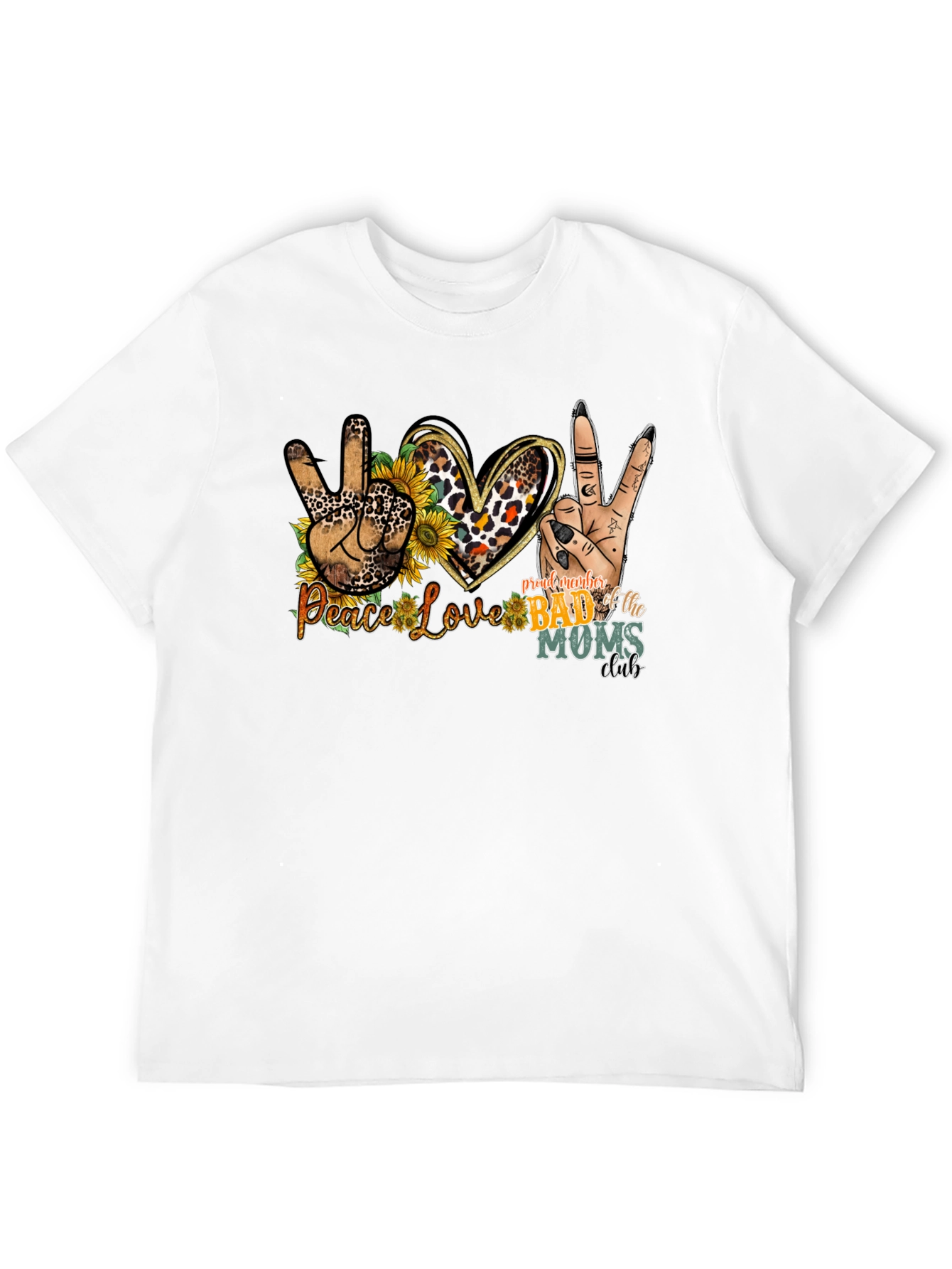 Peace Love Bad Moms Club Graphic Tee