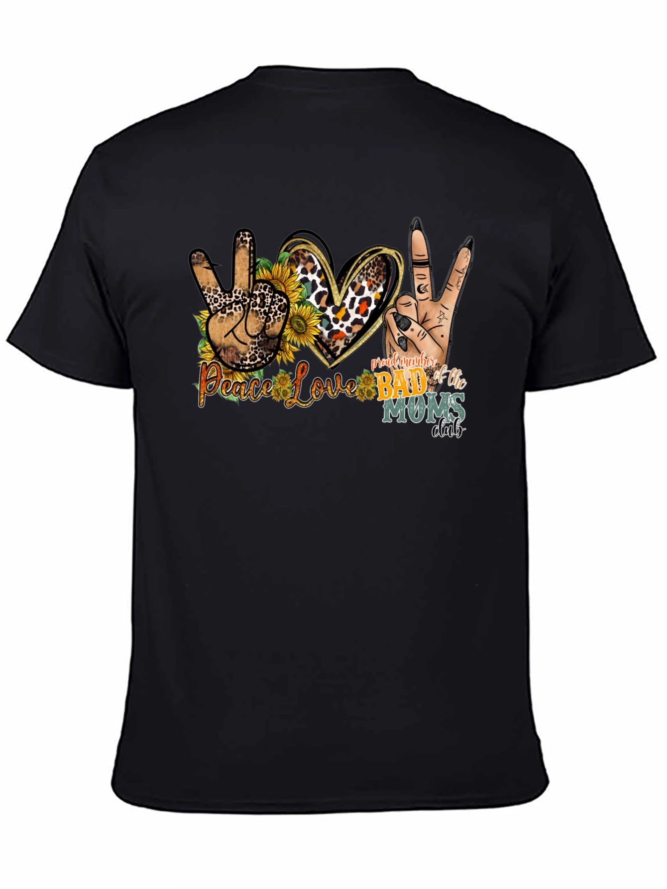 Peace Love Bad Moms Club Graphic Tee