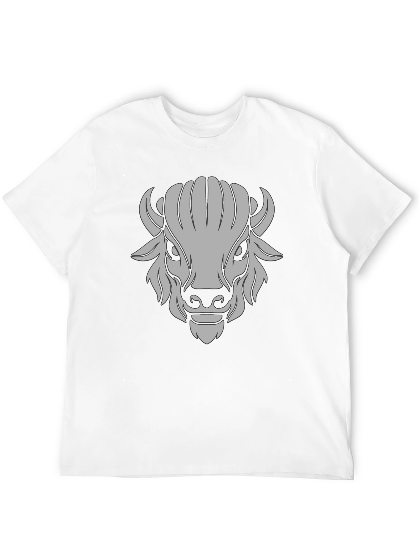 Buffalo Graphic Black T-Shirt - Bold Animal Design