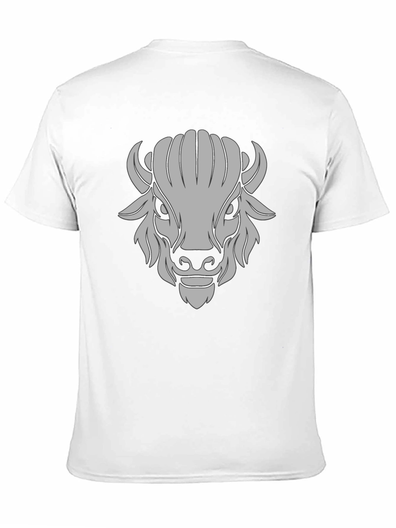 Buffalo Graphic Black T-Shirt - Bold Animal Design