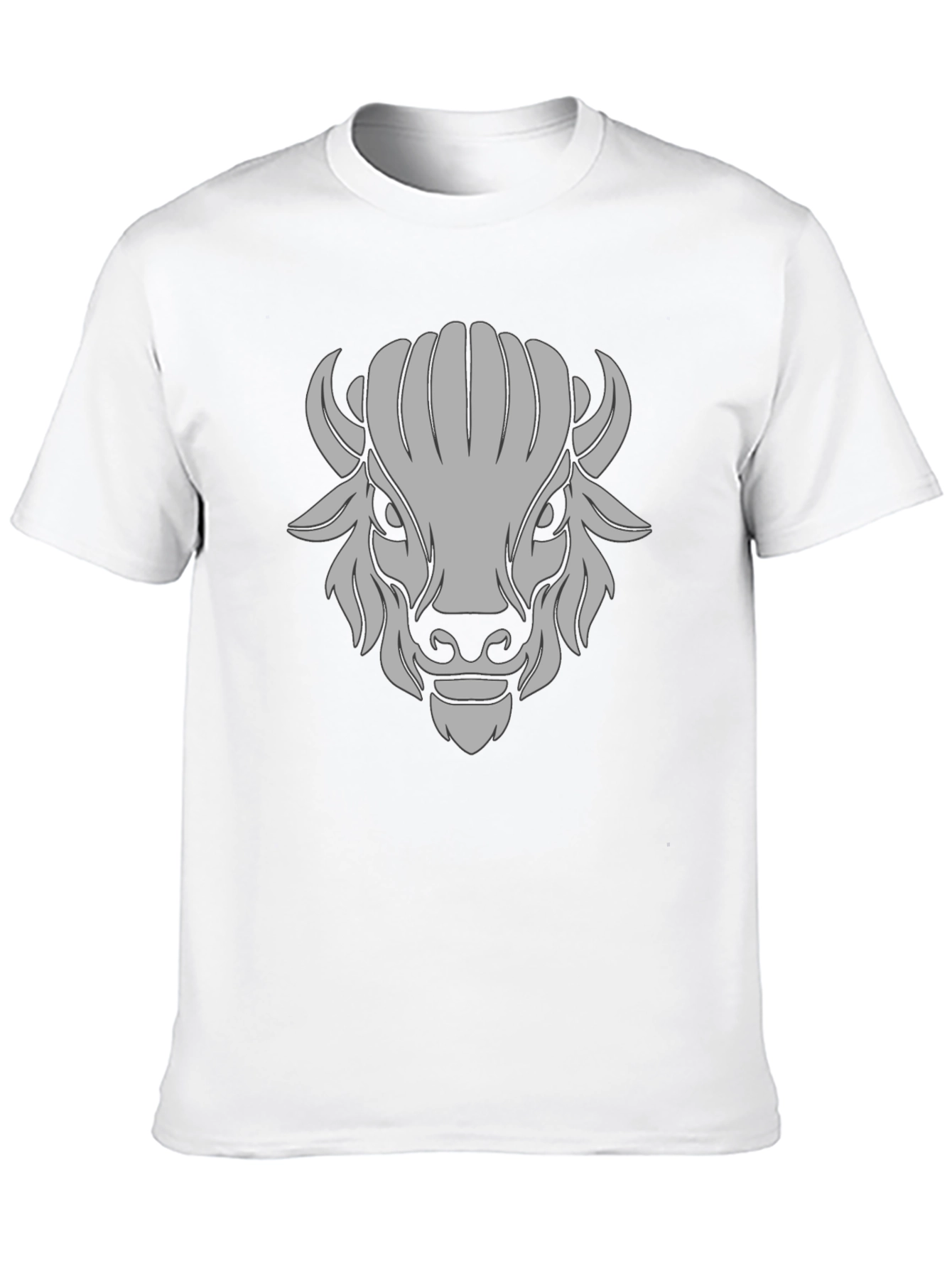 Buffalo Graphic Black T-Shirt - Bold Animal Design