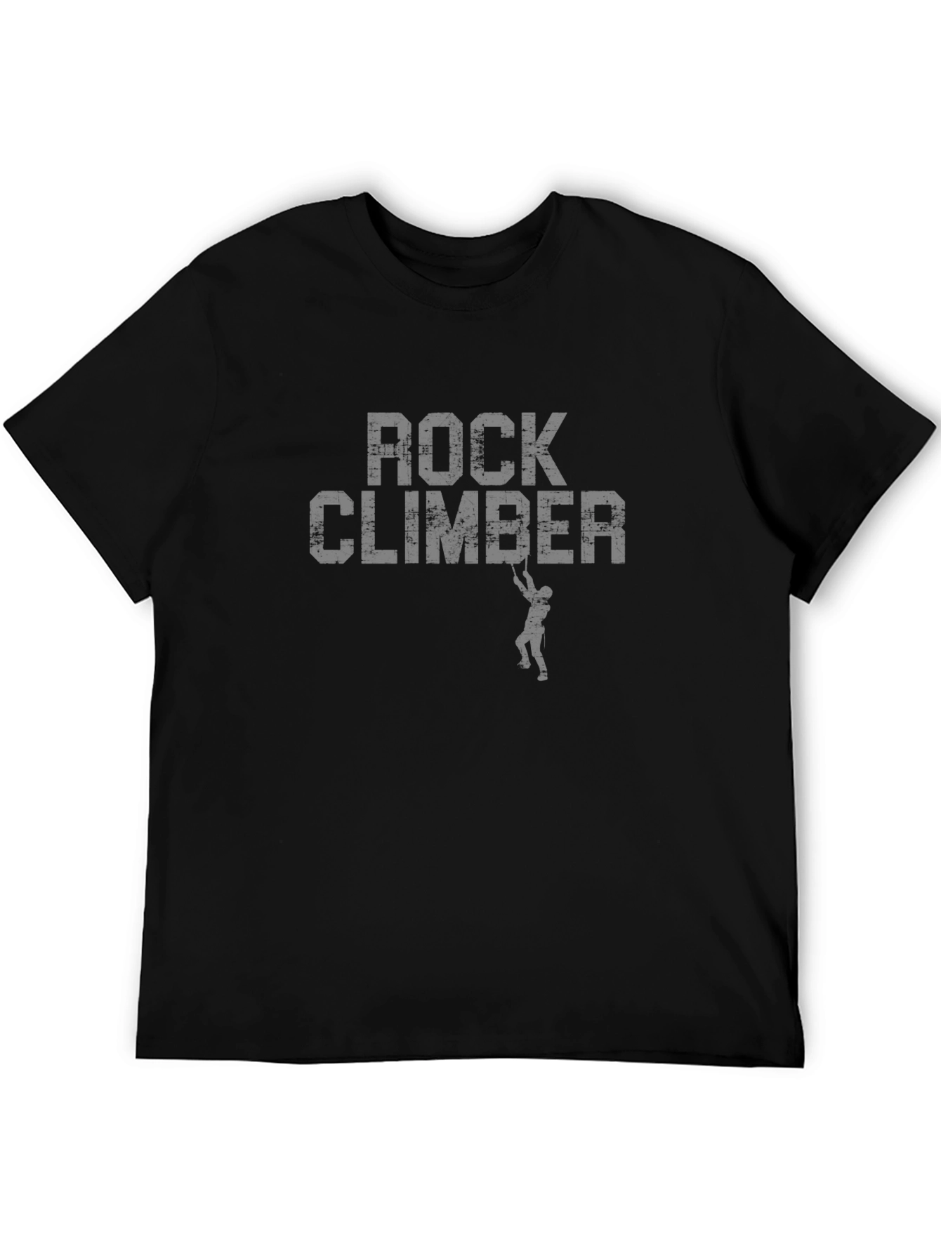 Rock Climber Graphic T-Shirt - Black