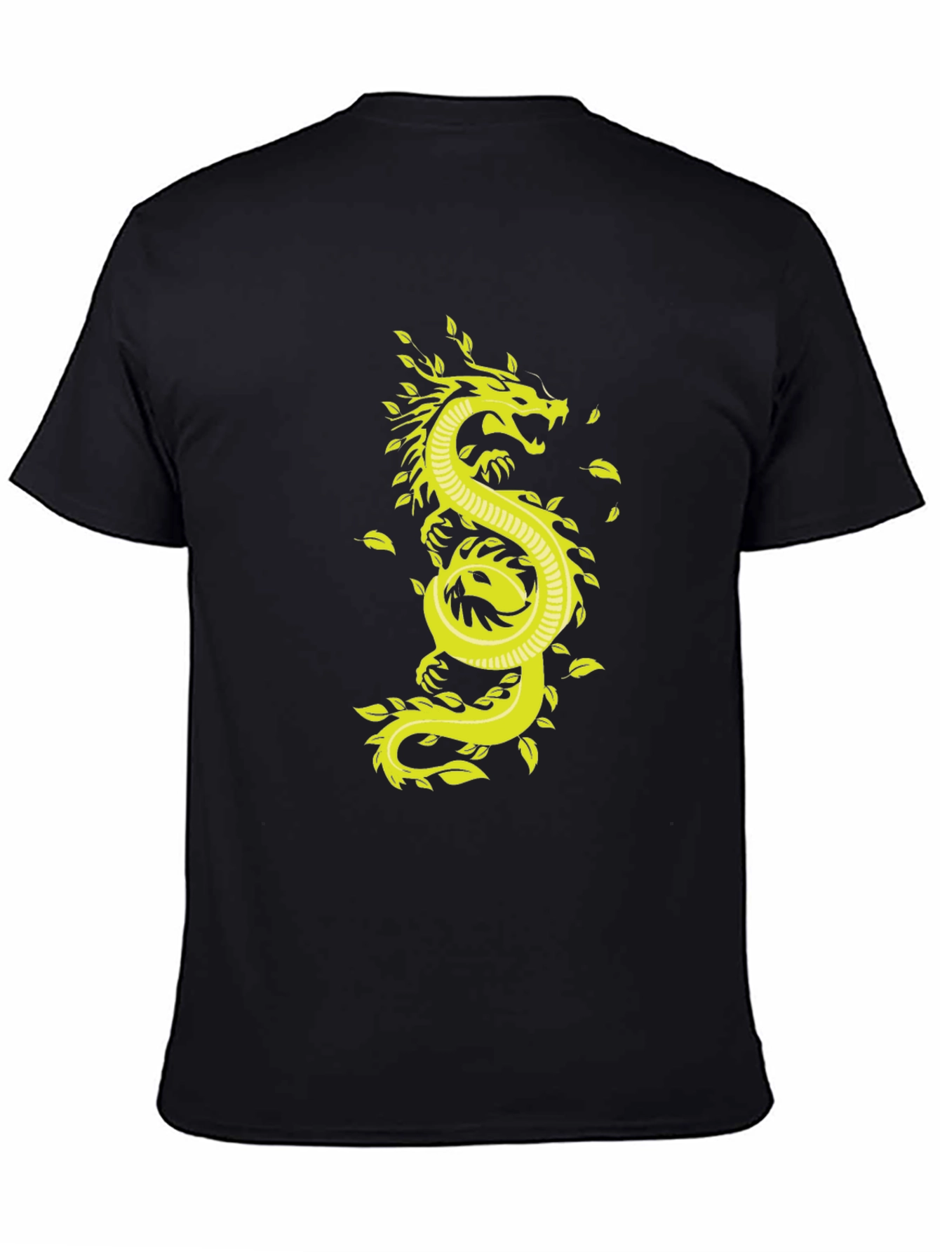 Dragon Graphic Tee - Stylish Mens Black T-Shirt