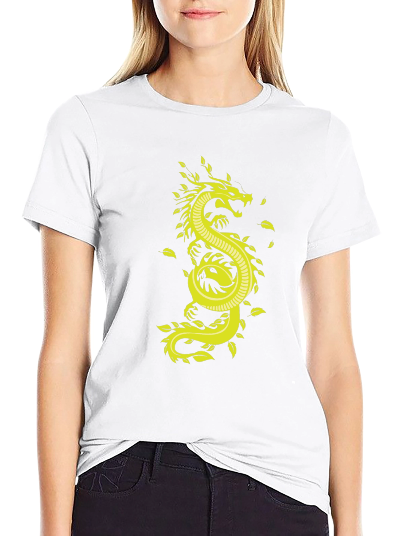 Dragon Graphic Tee - Stylish Mens Black T-Shirt