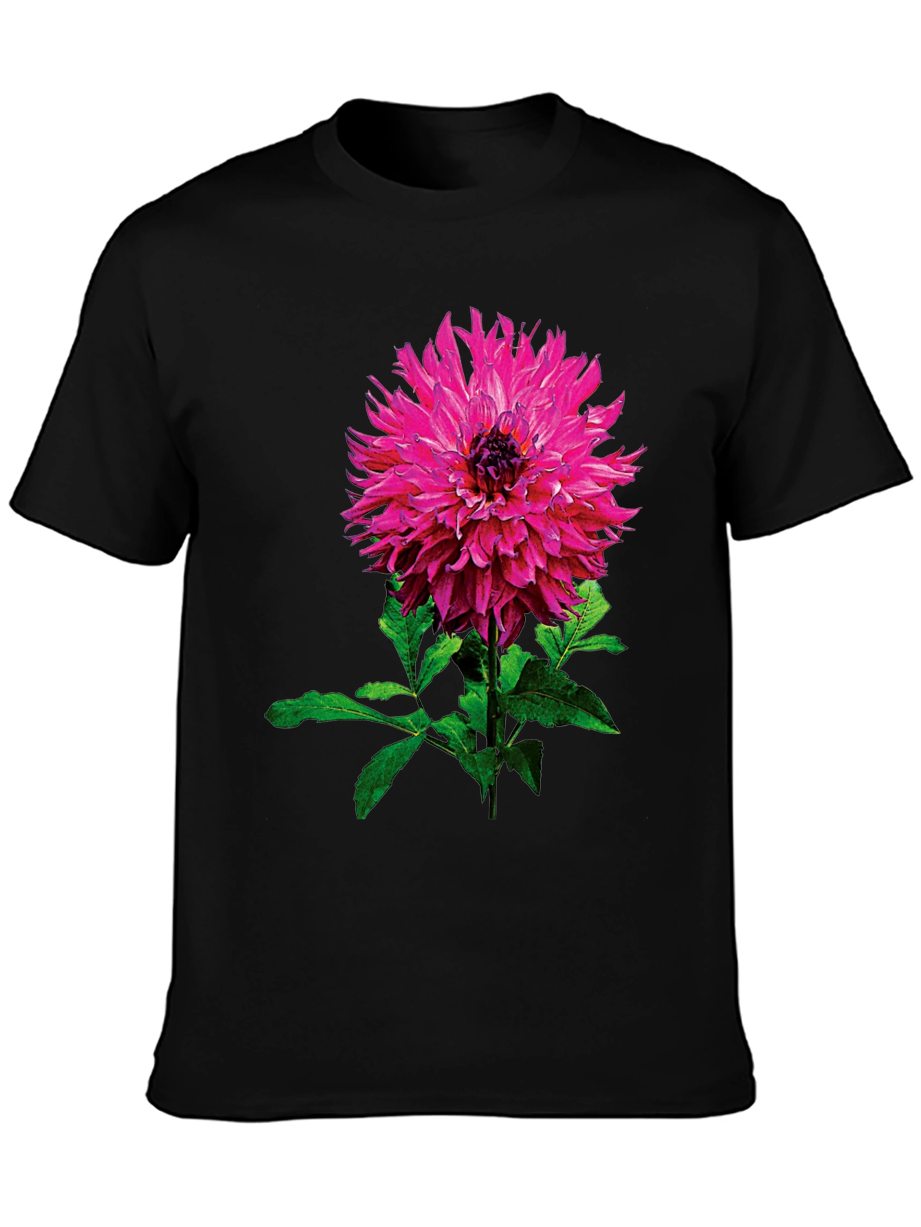 Floral Print T-Shirt - Stylish Pink Flower Design