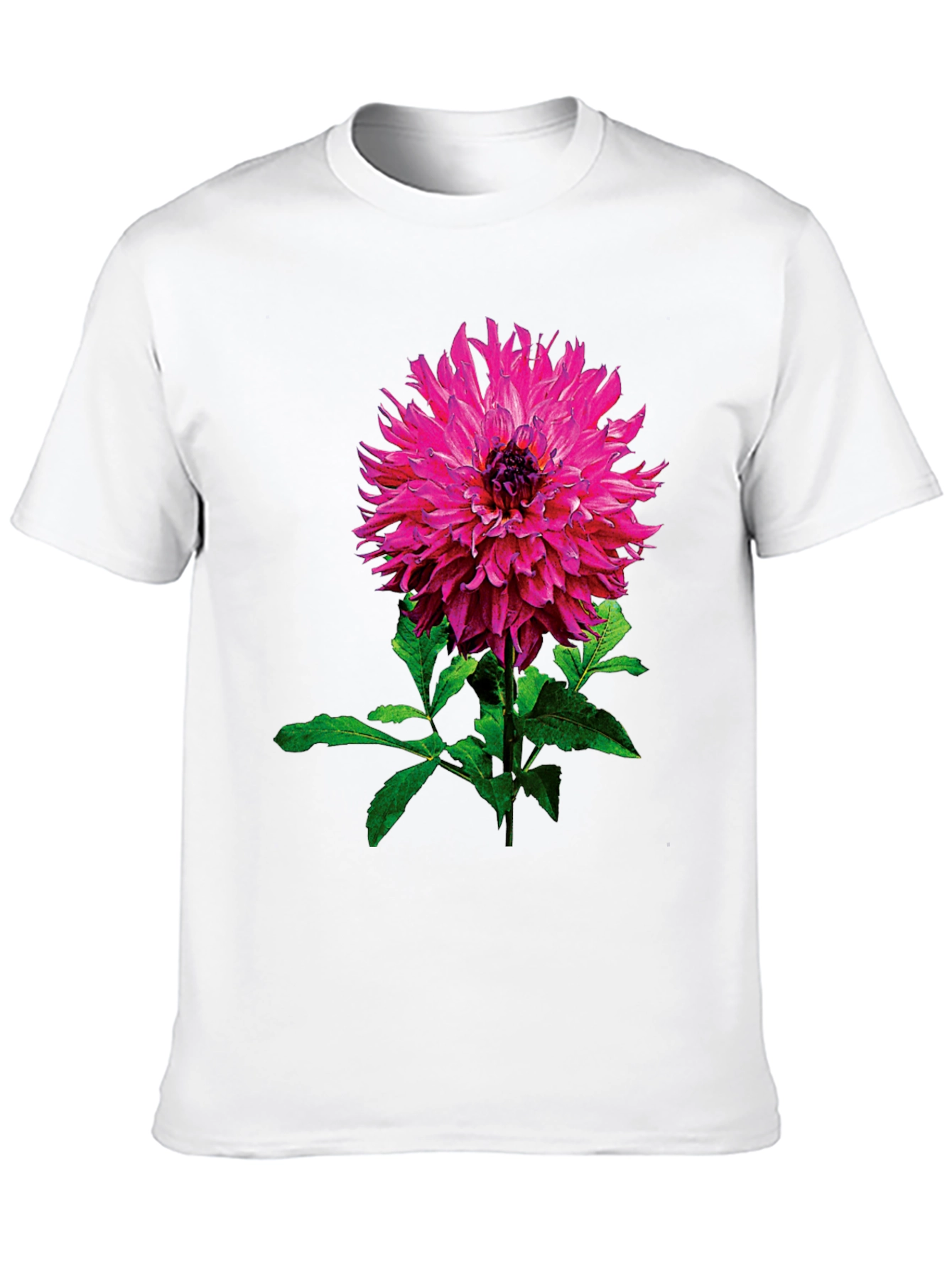 Floral Print T-Shirt - Stylish Pink Flower Design