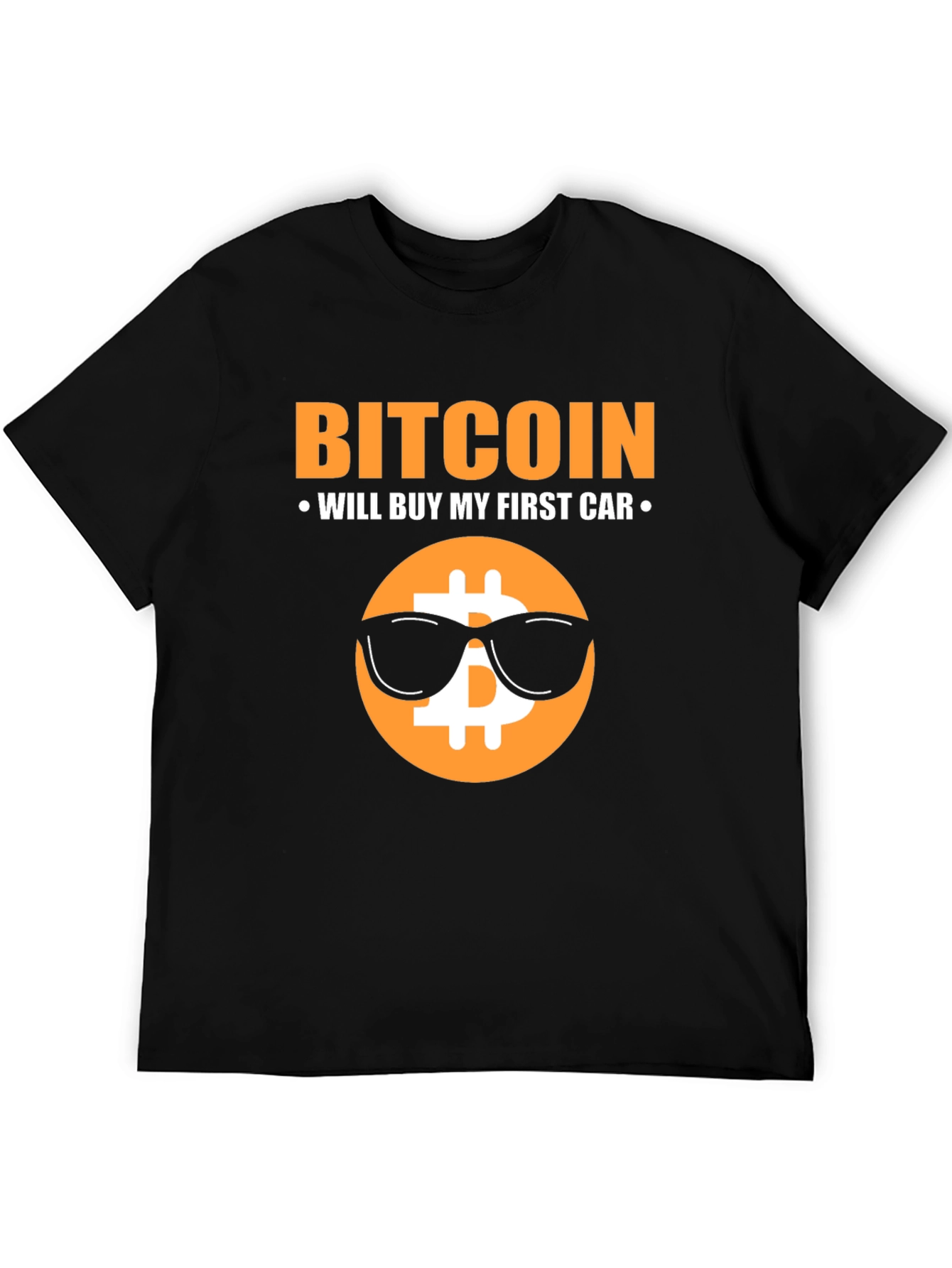 Bitcoin First Car Black T-Shirt