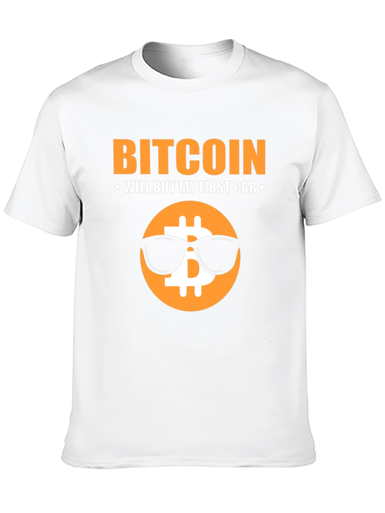 Bitcoin First Car Black T-Shirt