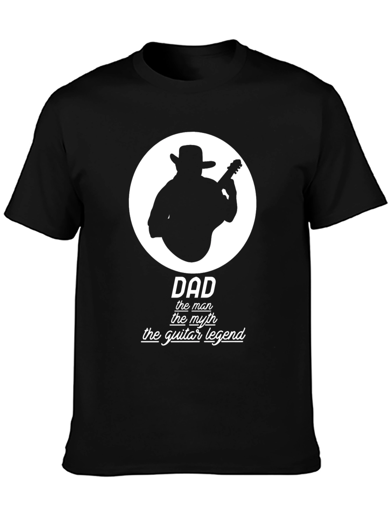 Dad Guitar Legend T-Shirt - Black