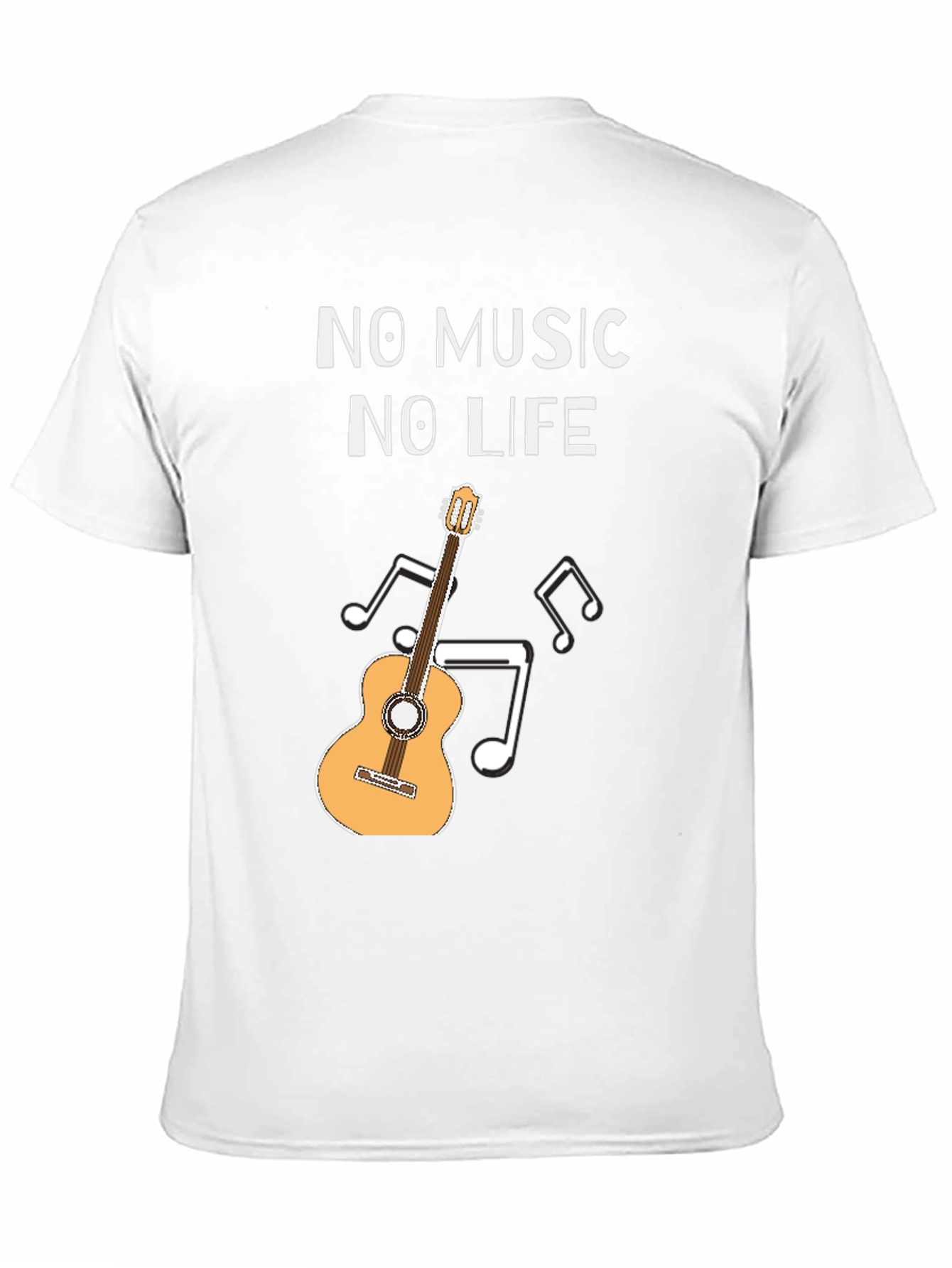 No Music No Life Guitar Graphic Tee