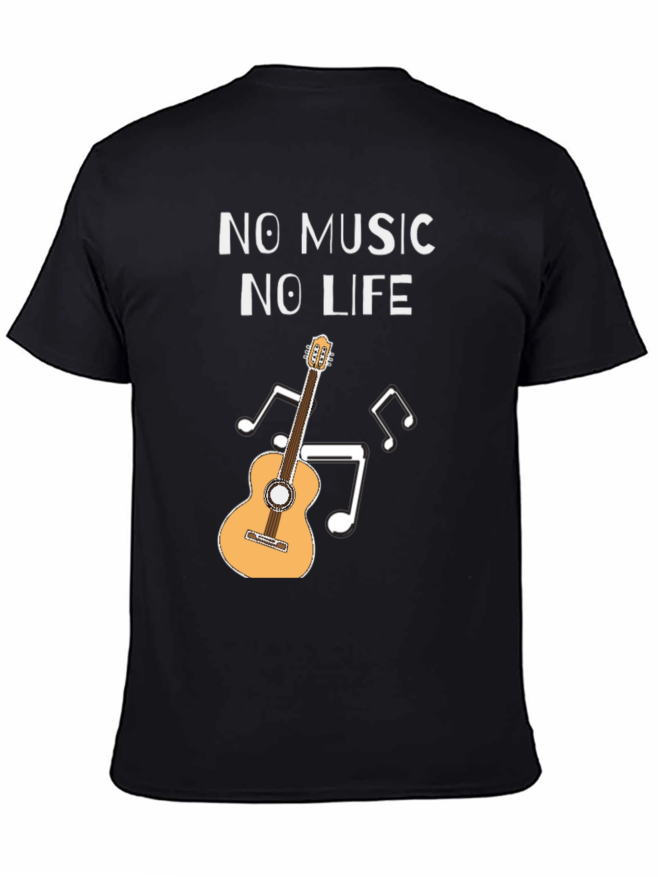 No Music No Life Guitar Graphic Tee