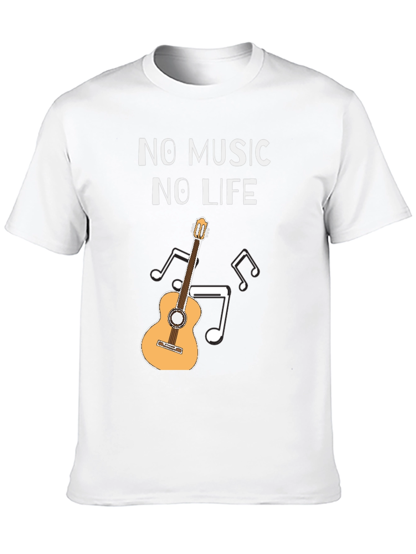 No Music No Life Guitar Graphic Tee