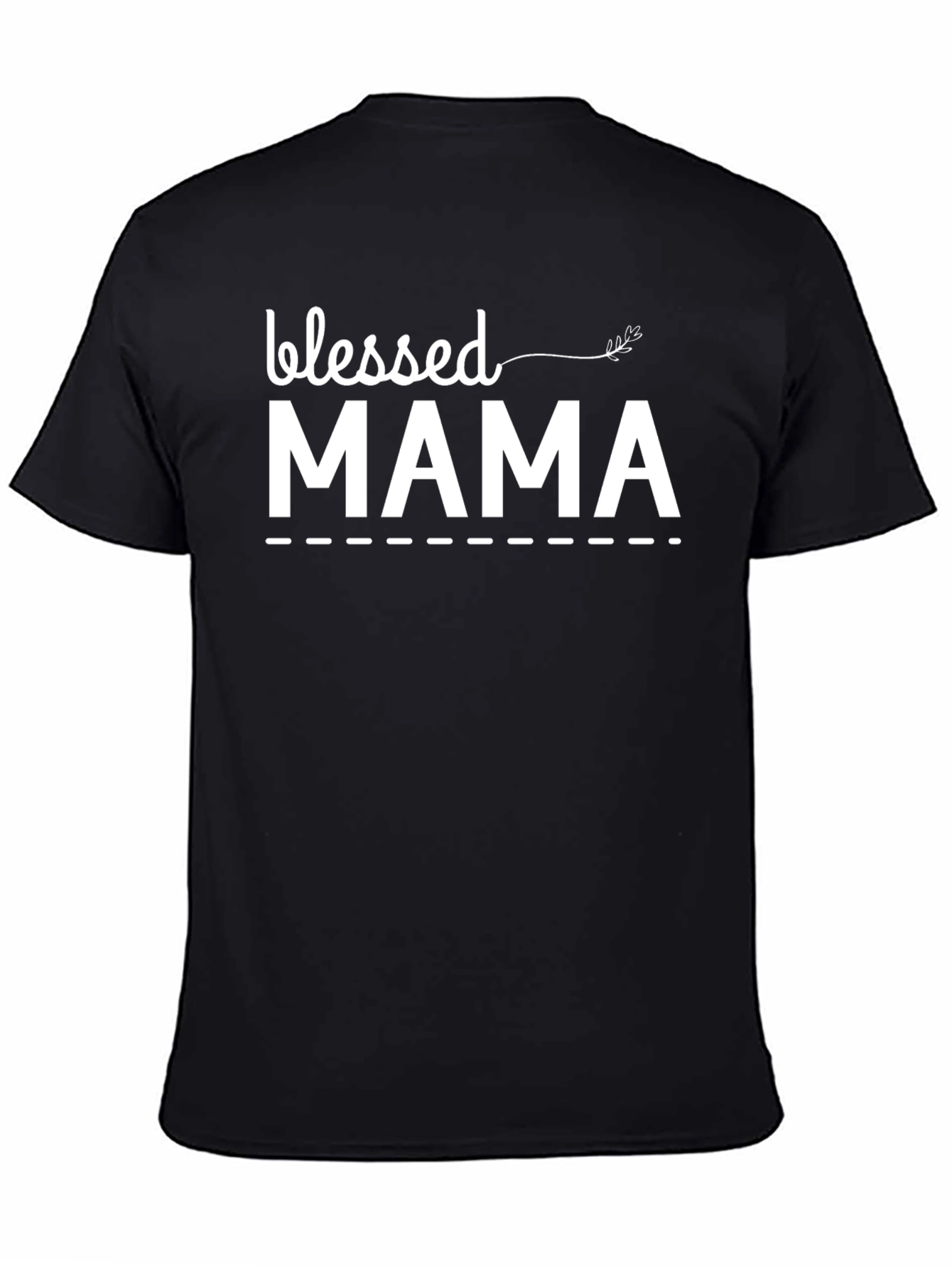 Blessed Mama Graphic Tee - Black