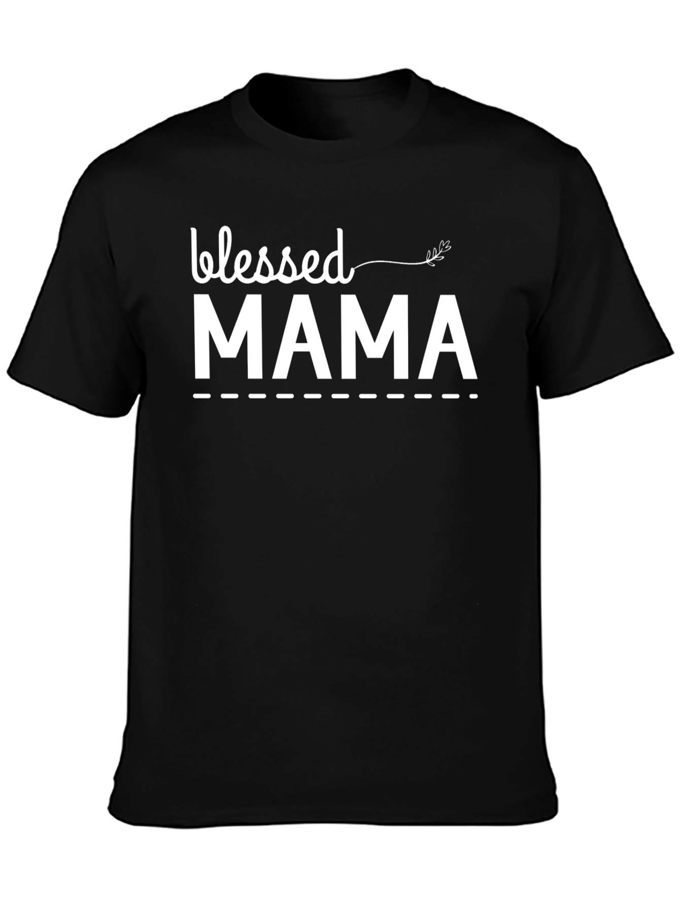 Blessed Mama Graphic Tee - Black