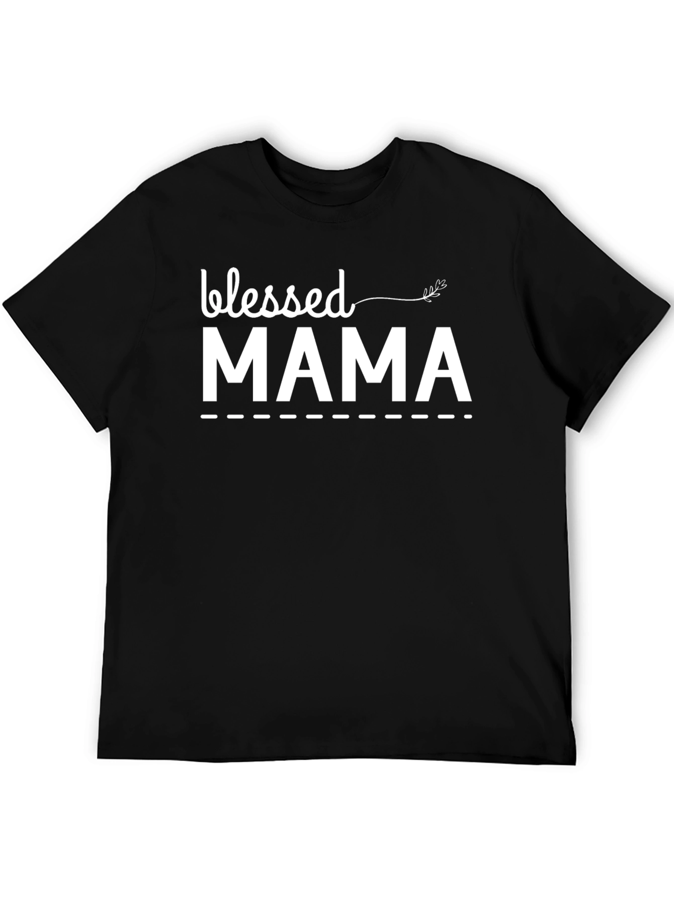 Blessed Mama Graphic Tee - Black