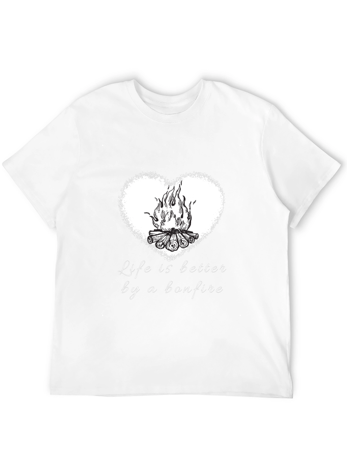 Bonfire Heart T-Shirt - Life Is Better Tee