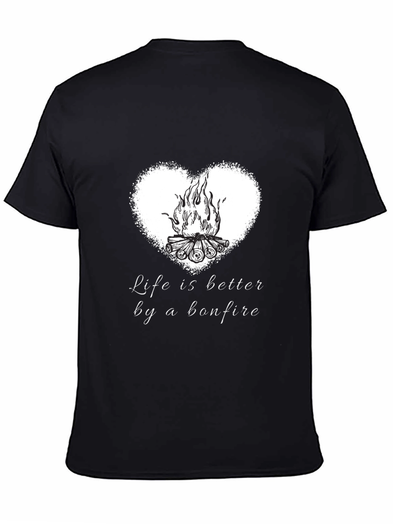 Bonfire Heart T-Shirt - Life Is Better Tee