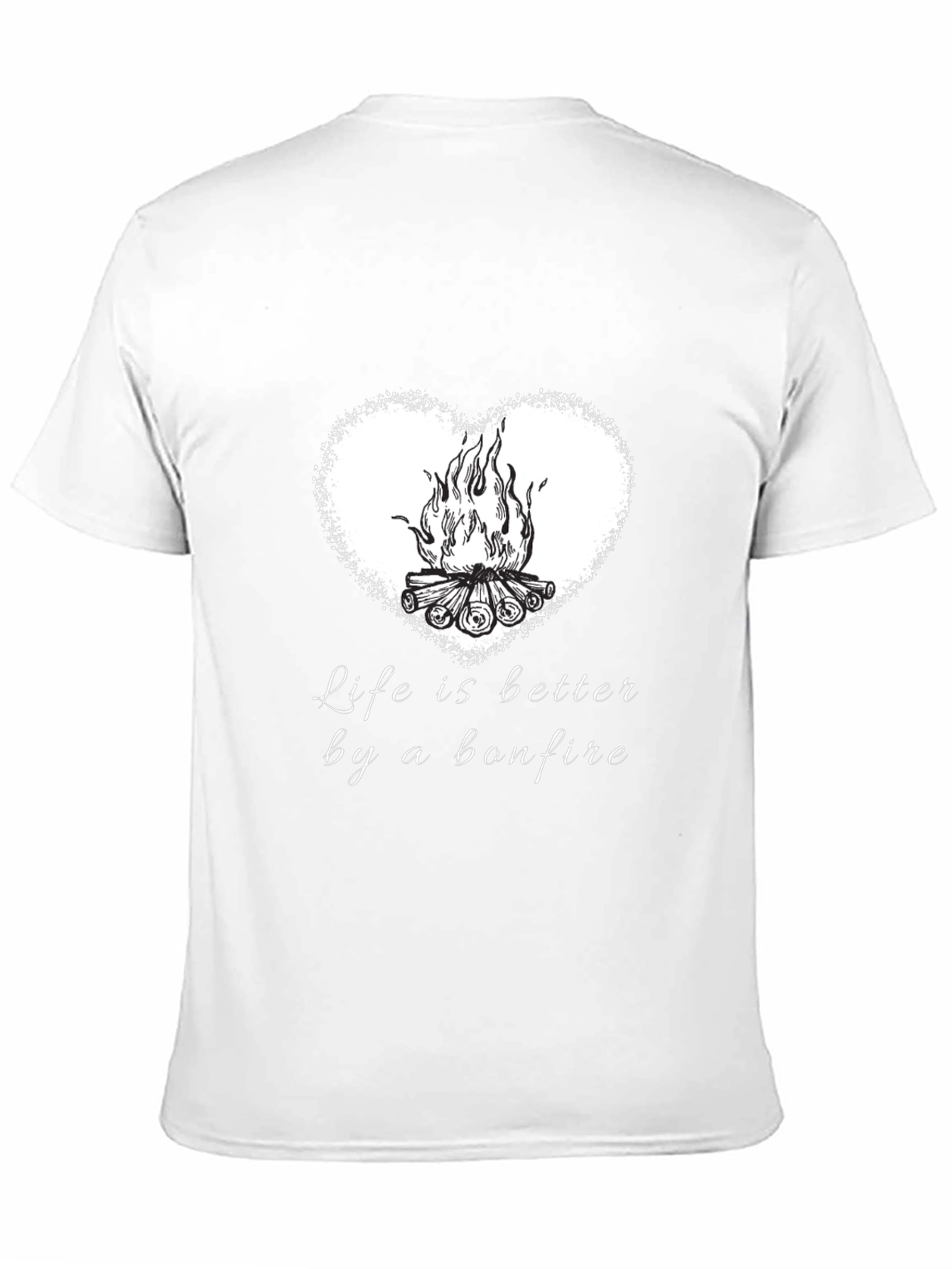 Bonfire Heart T-Shirt - Life Is Better Tee
