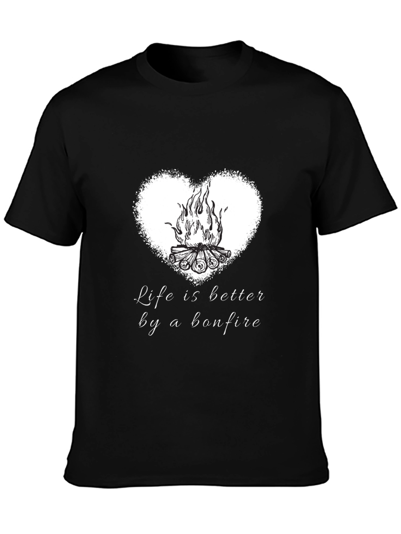 Bonfire Heart T-Shirt - Life Is Better Tee