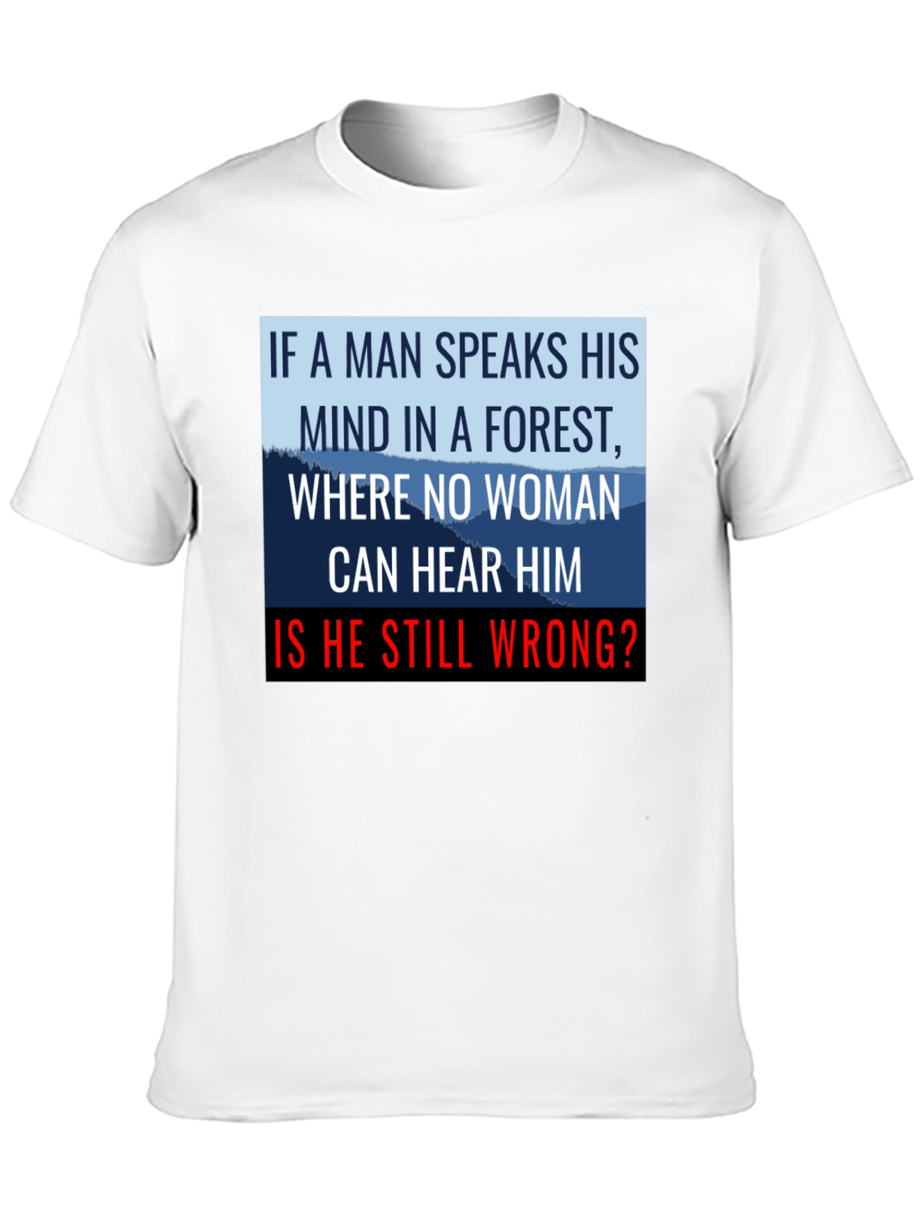 If a Man Speaks Graphic Tee