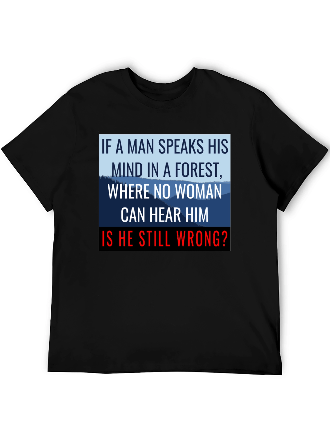 If a Man Speaks Graphic Tee