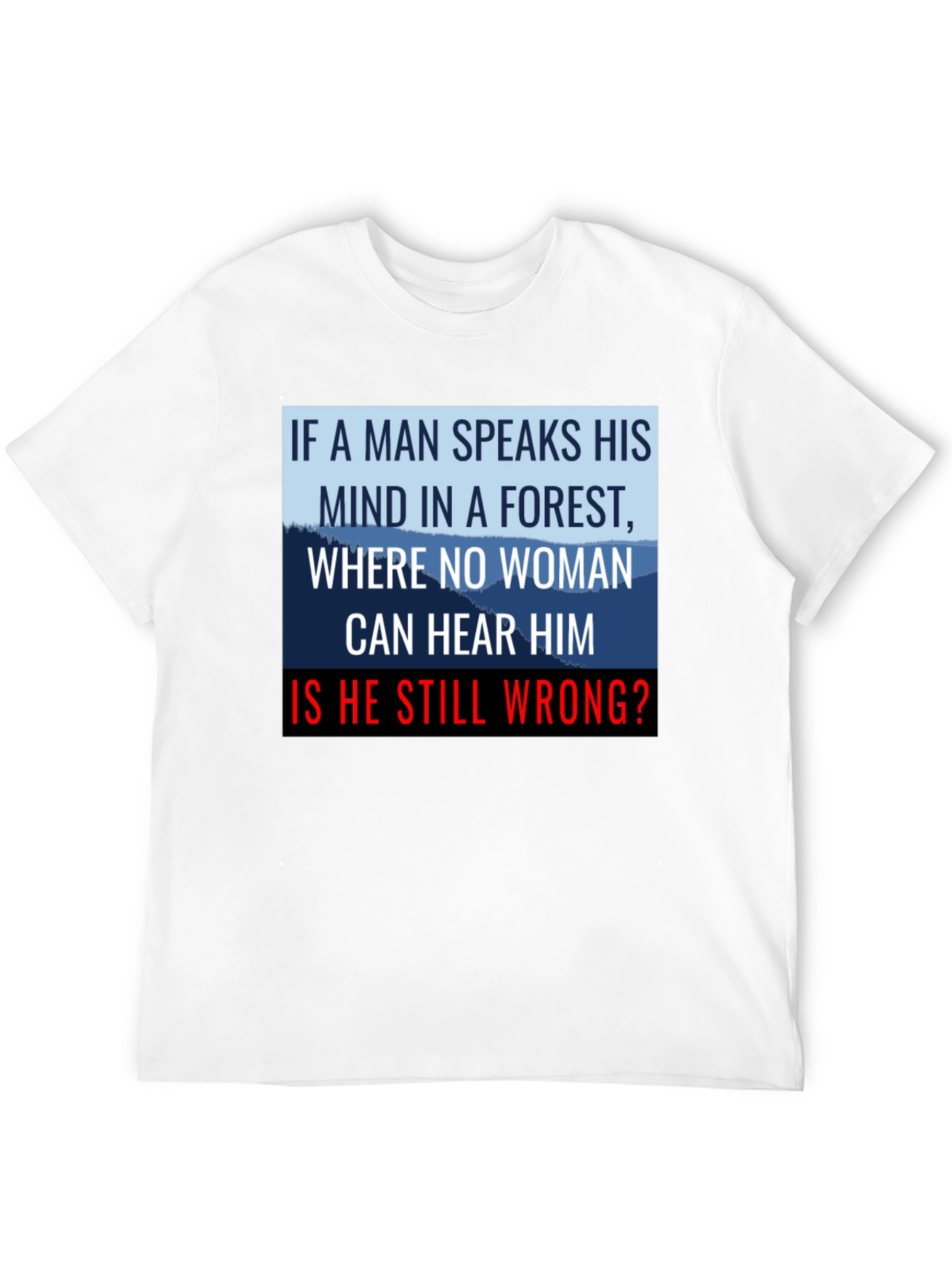 If a Man Speaks Graphic Tee