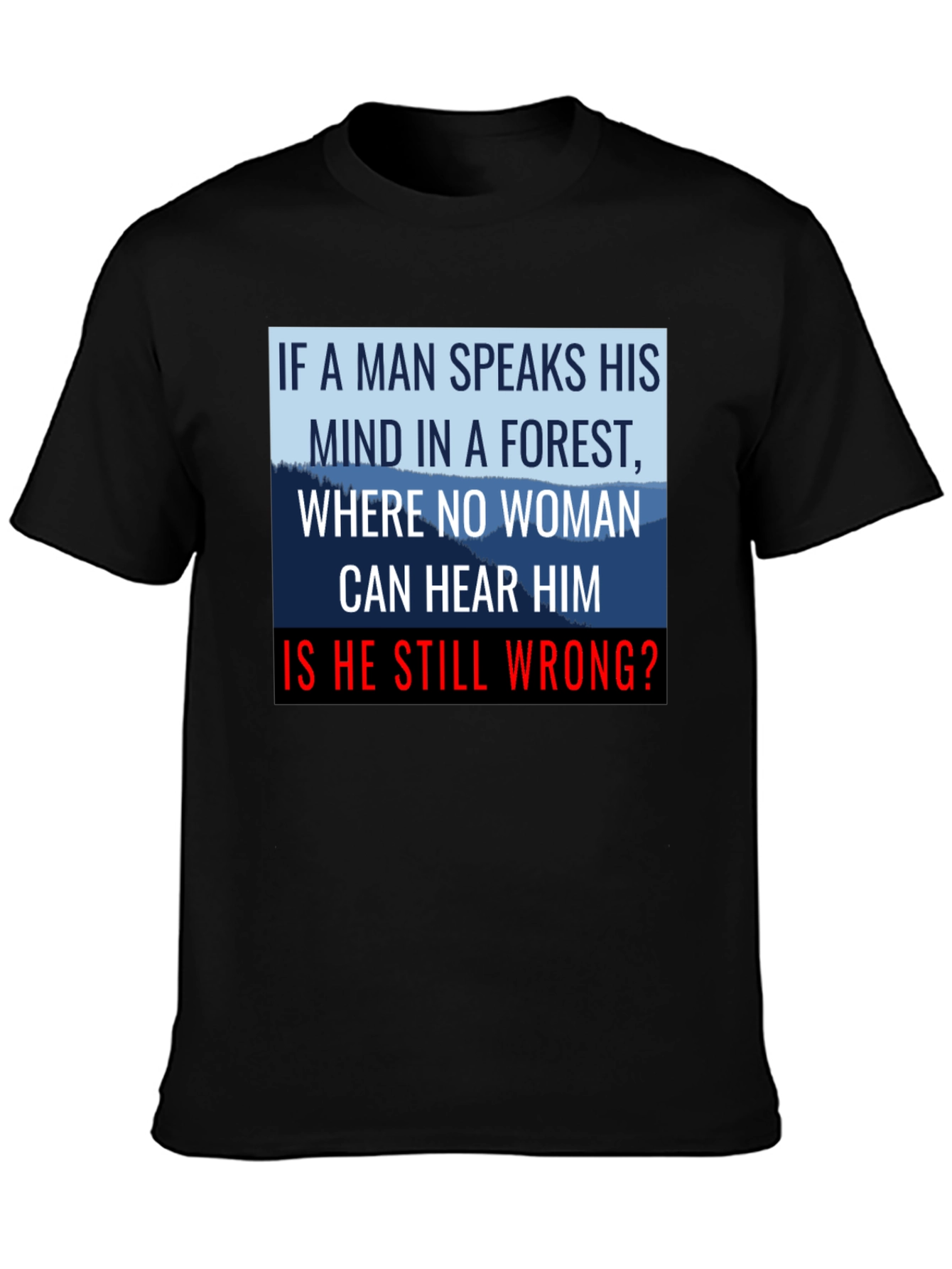If a Man Speaks Graphic Tee