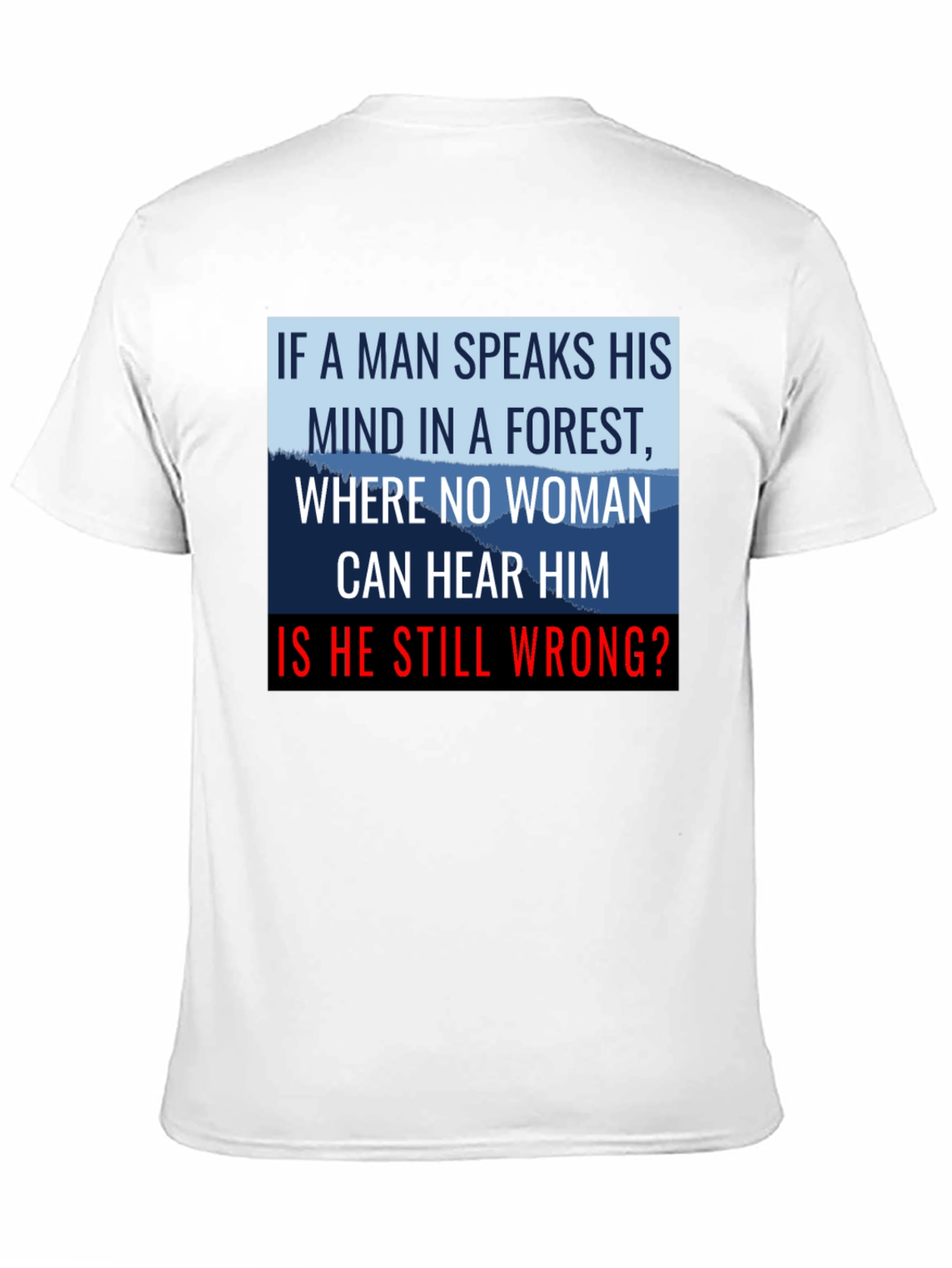 If a Man Speaks Graphic Tee